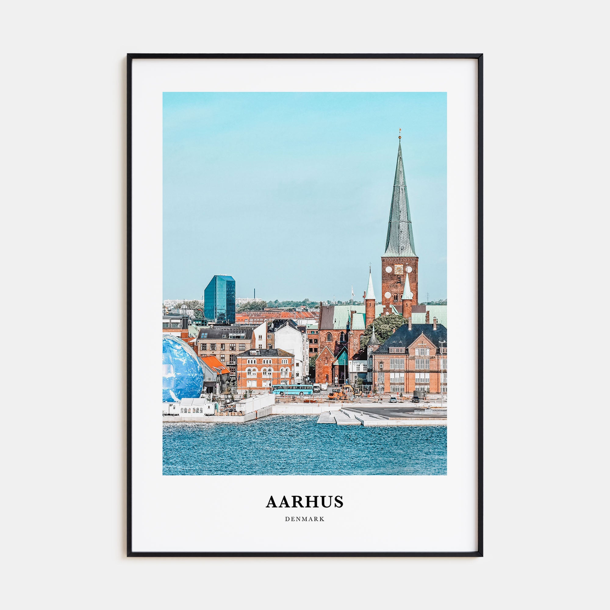 Aarhus Portrait Color Poster
