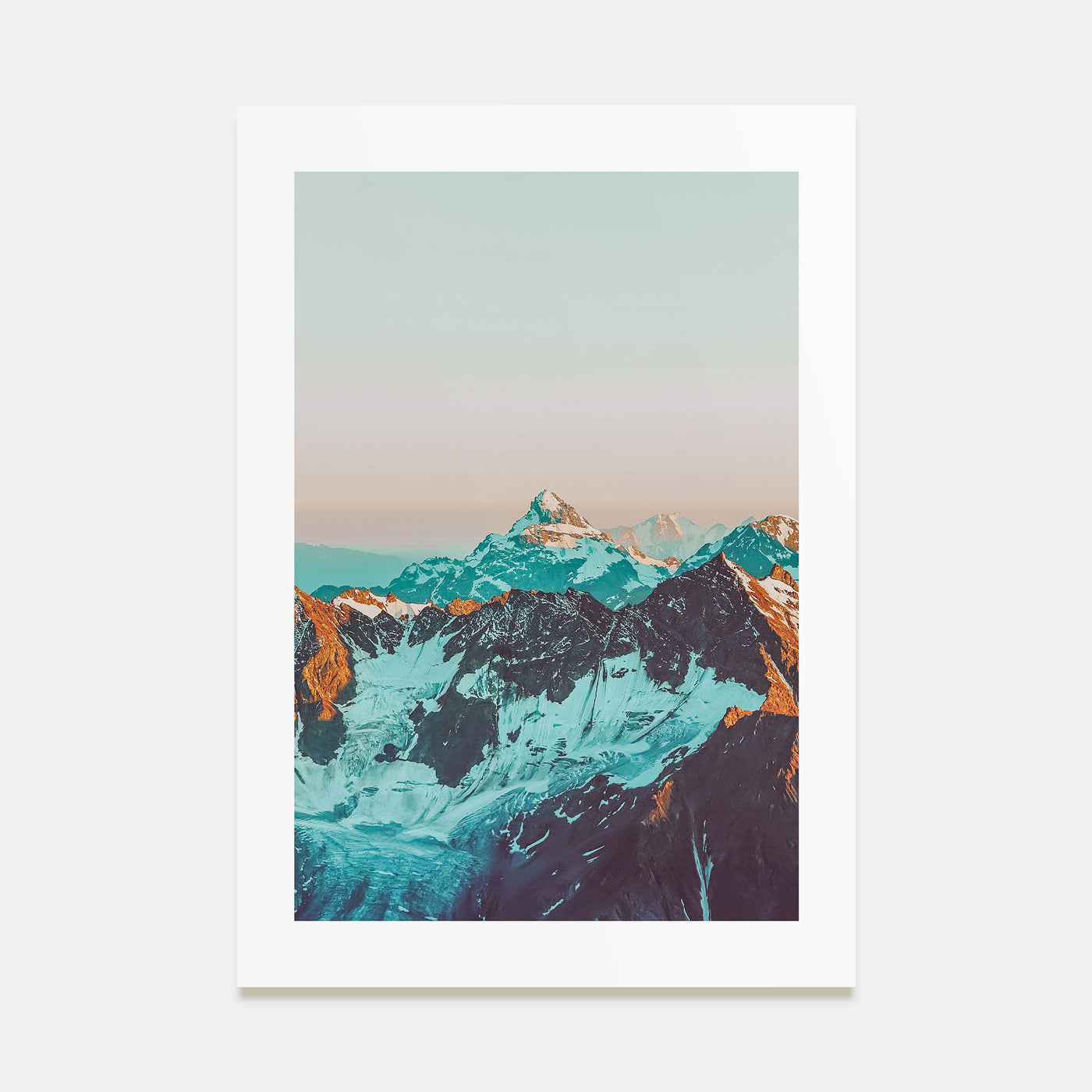 Alpine Landscape Photo Color Poster