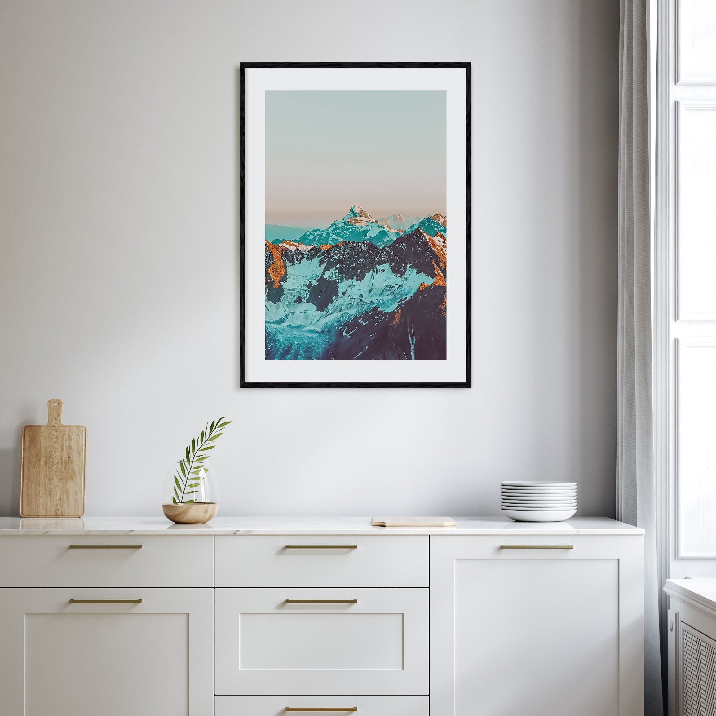 Alpine Landscape Photo Color Poster
