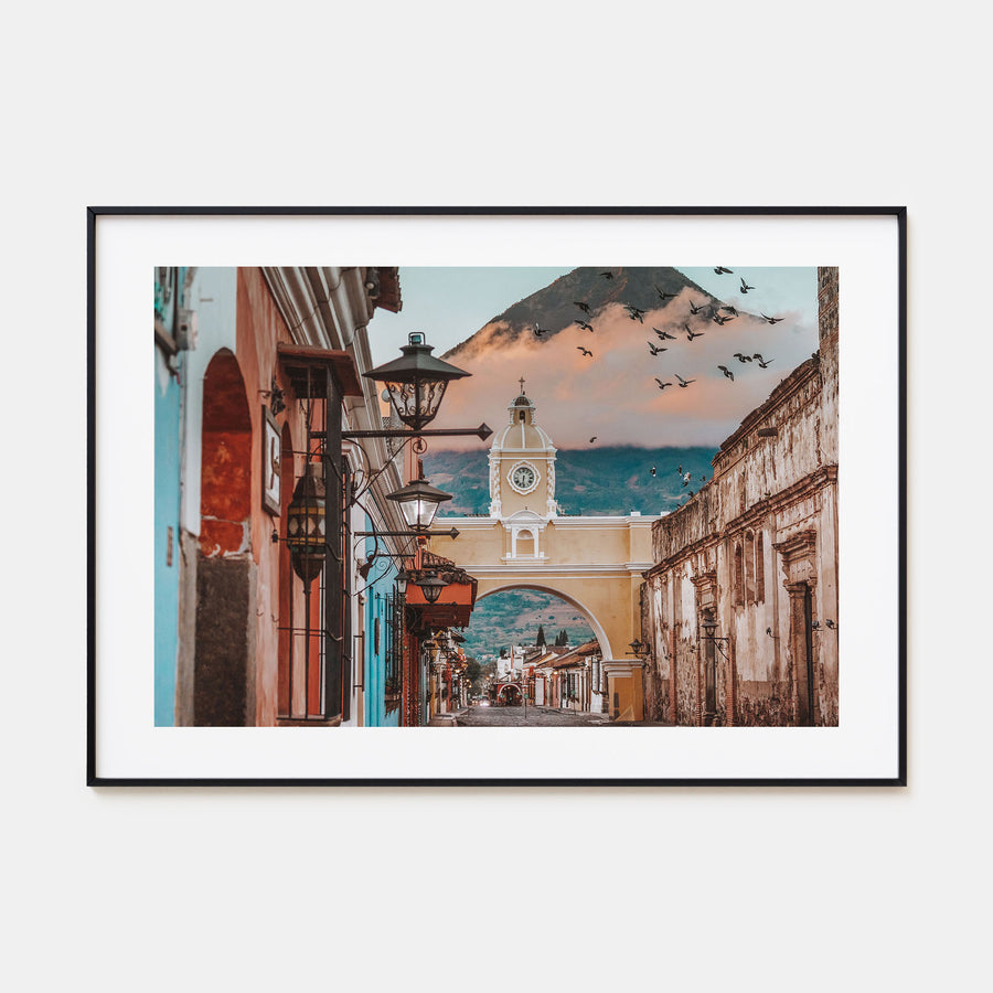 Antigua Guatemala Landscape Color Poster