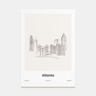 Atlanta Drawn Poster