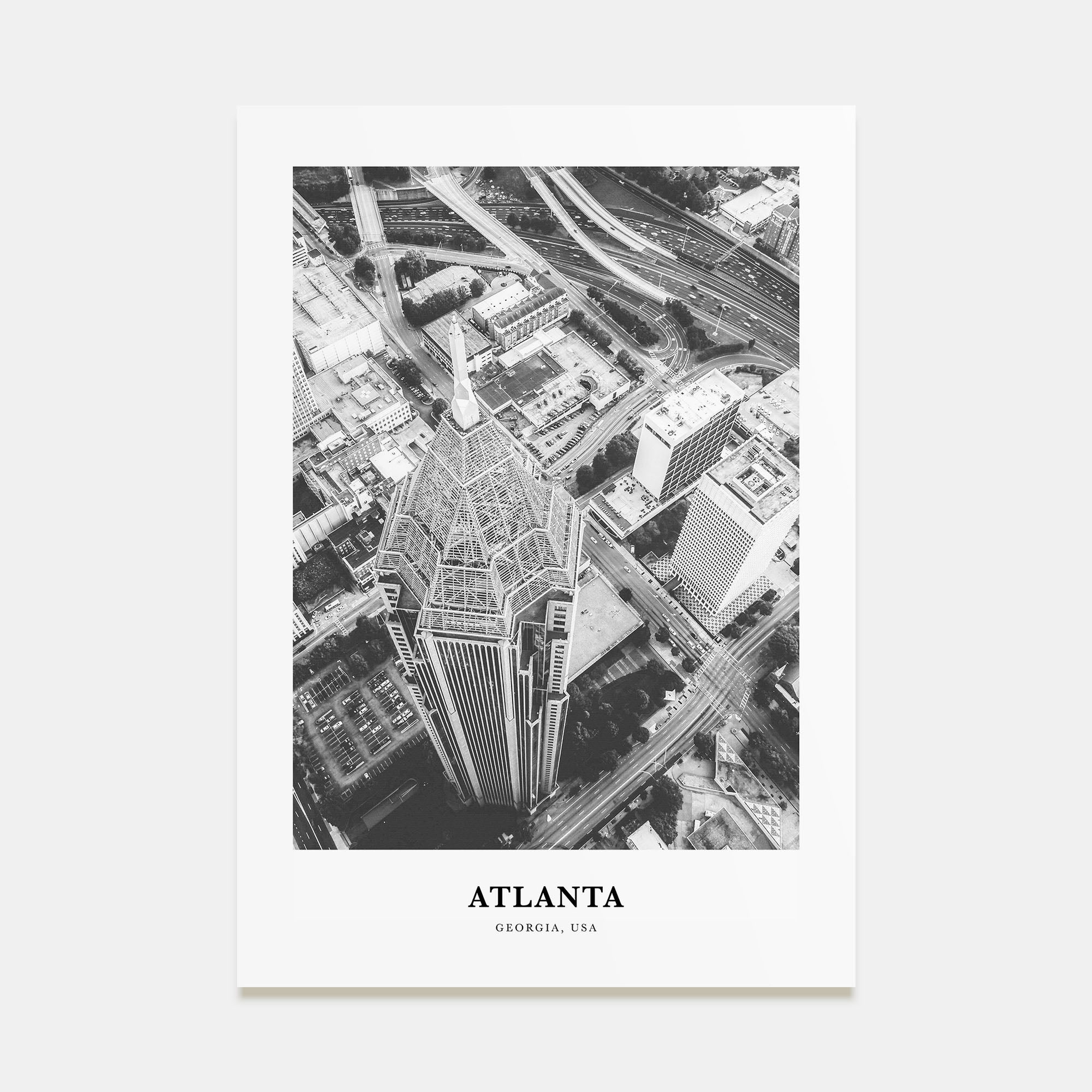 Atlanta Portrait B&W No 1 Poster