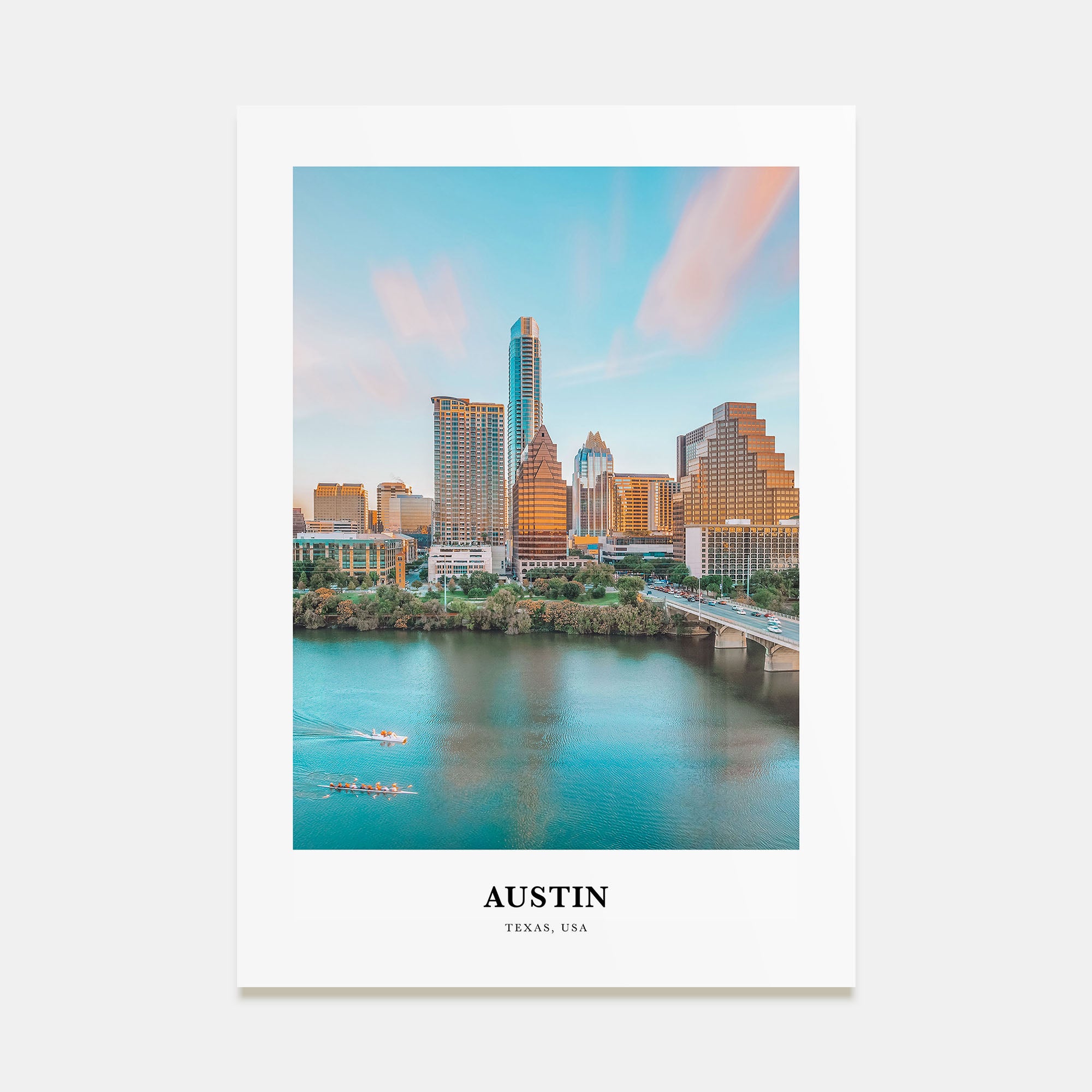 Austin Portrait Color Poster