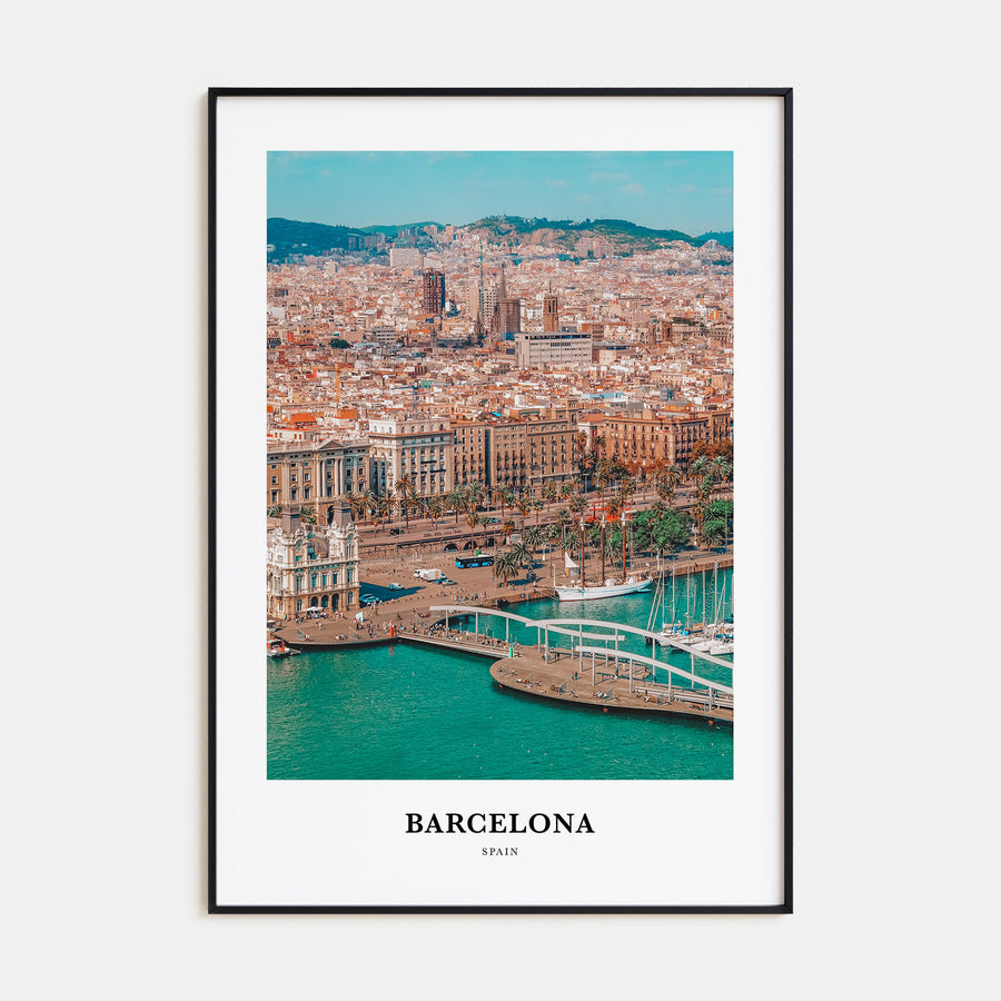Barcelona Portrait Color Poster