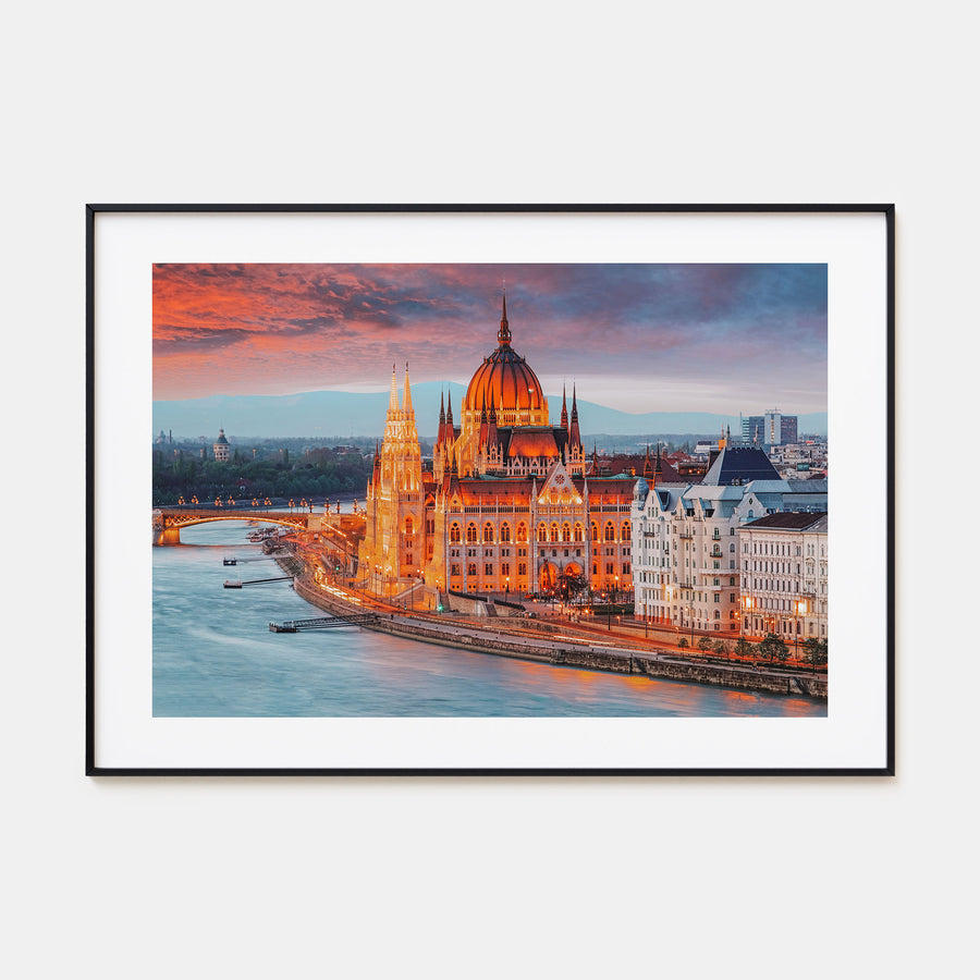 Budapest Landscape Color Poster