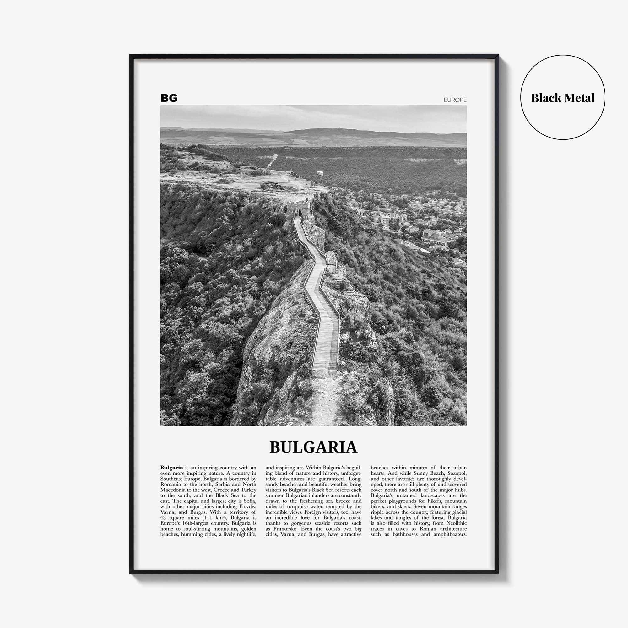 Bulgaria Print Black and White, Bulgaria Wall Art, Bulgaria Poster, Bulgaria Photo, България, Bǎlgariya, Balgariya, Sofia, Balkan, Europe