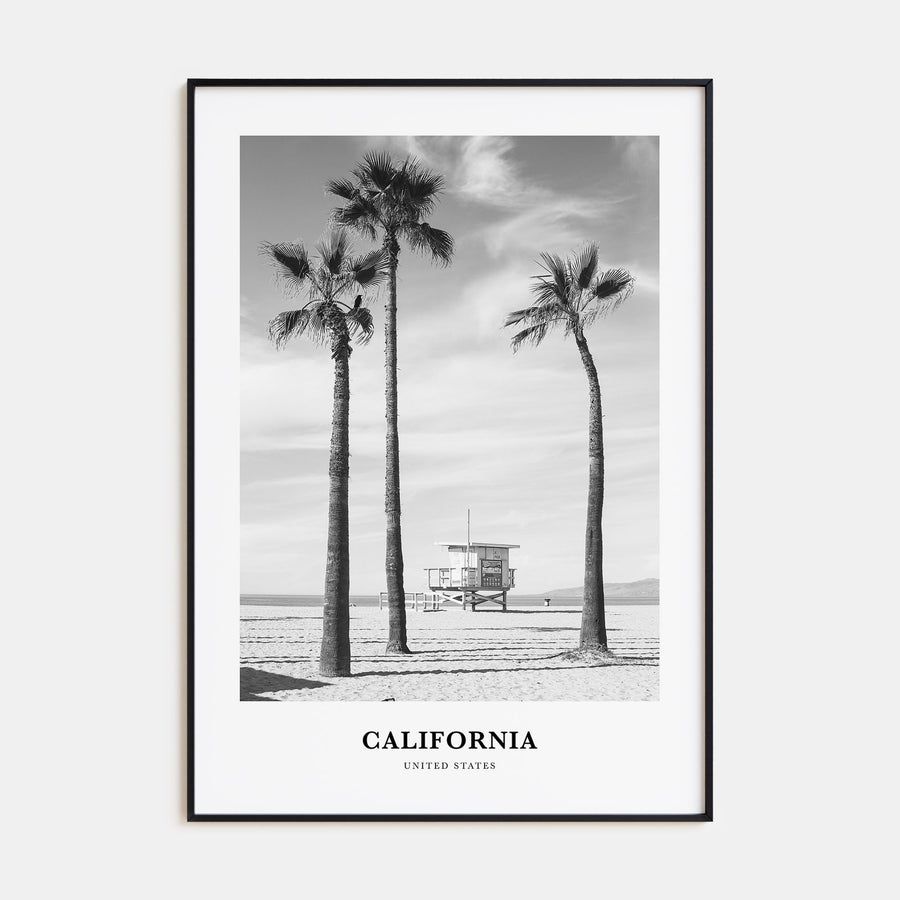 California Portrait B&W No 2 Poster