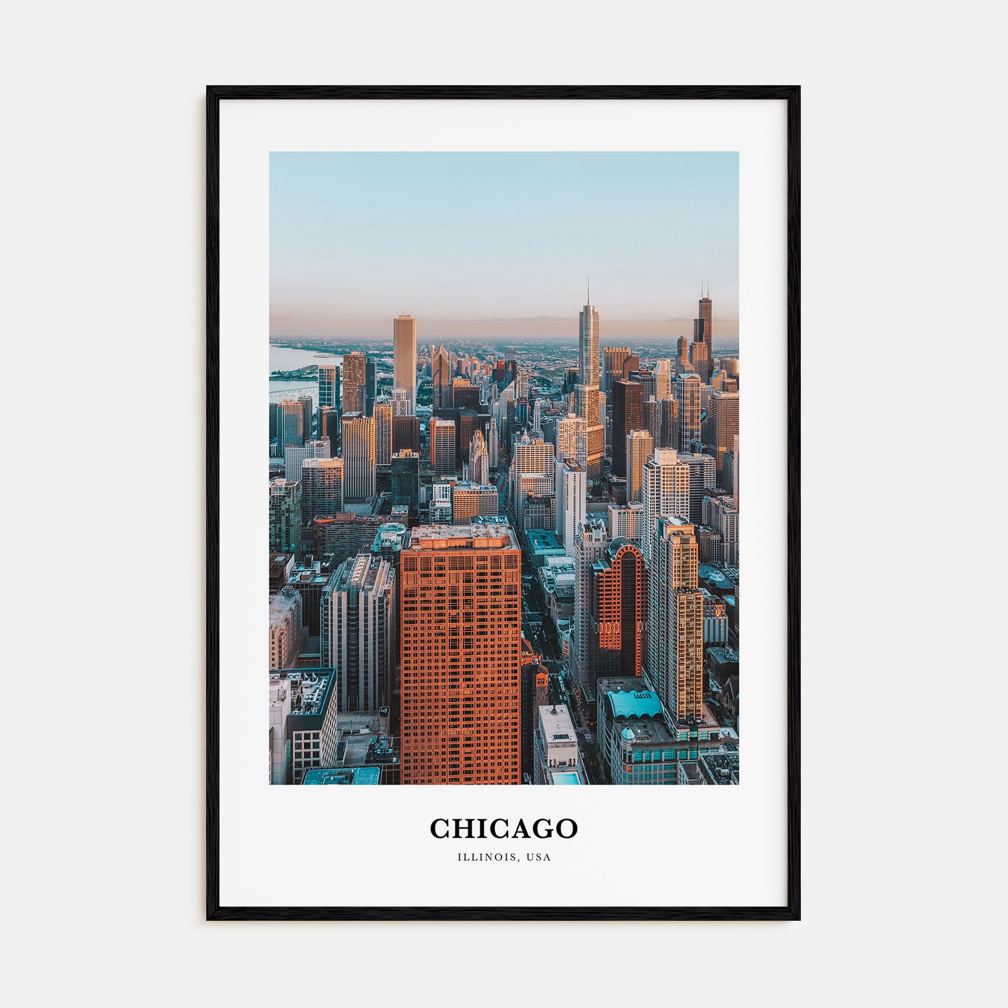Chicago Portrait Color No 2 Poster