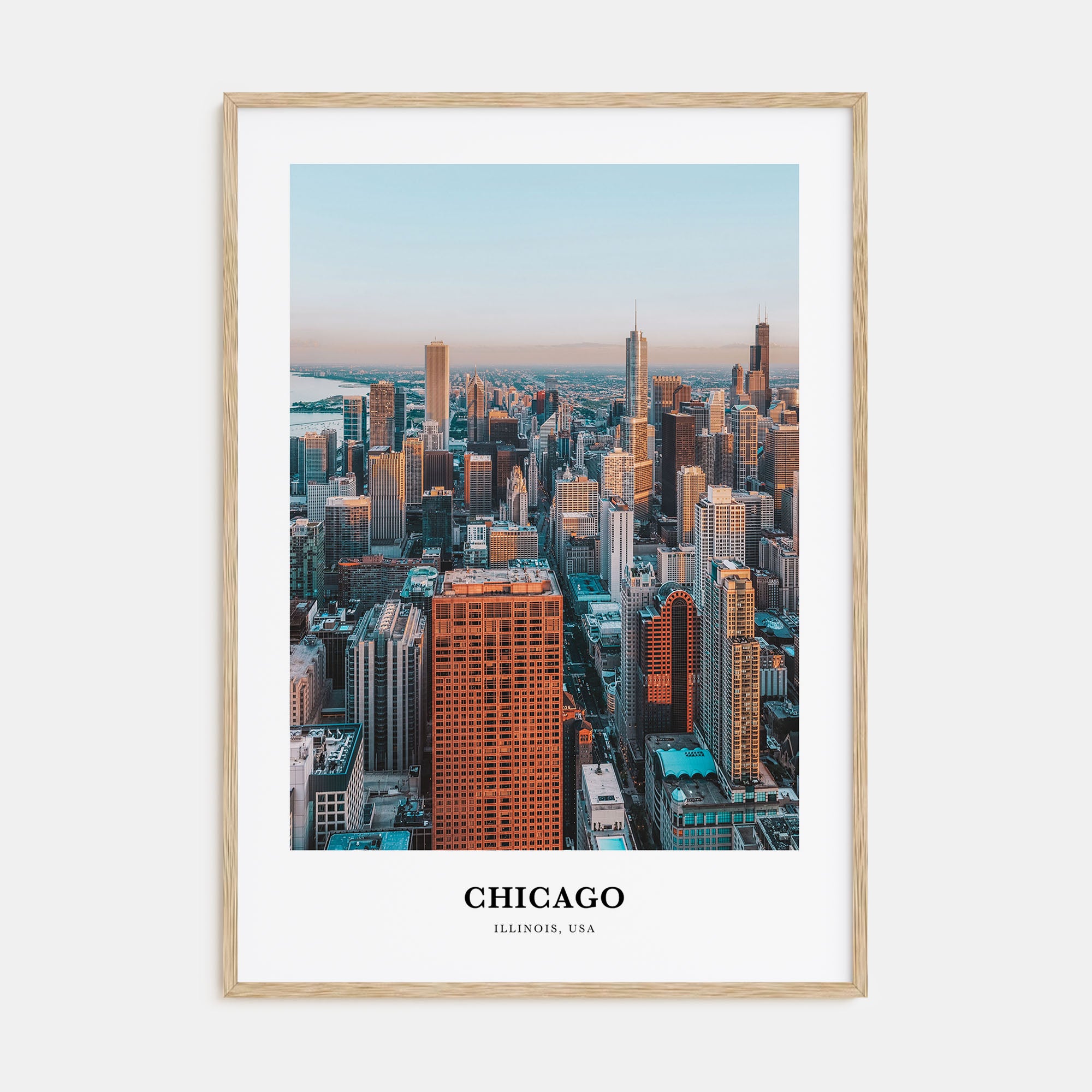Chicago Portrait Color No 2 Poster