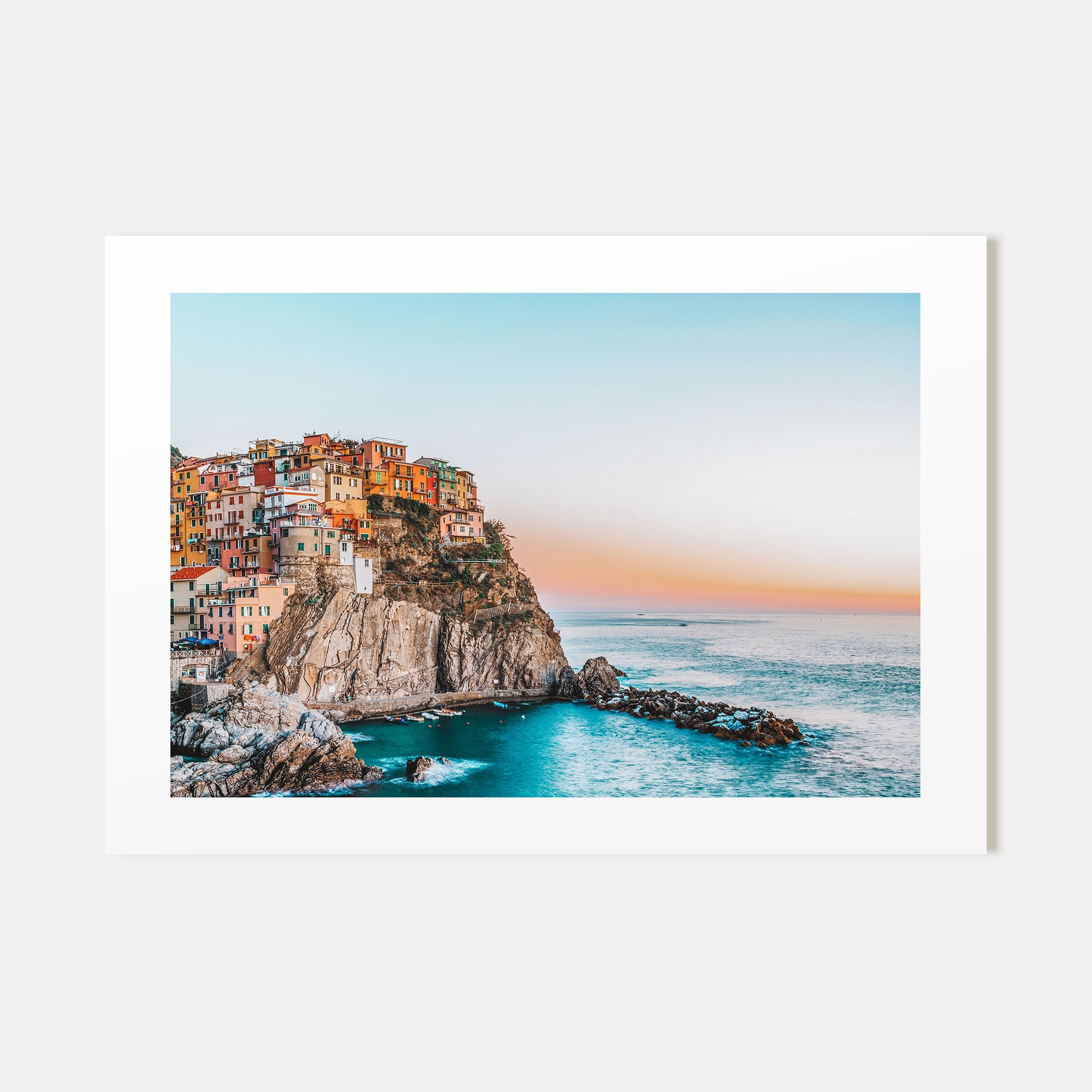 Cinque Terre Landscape Color Poster