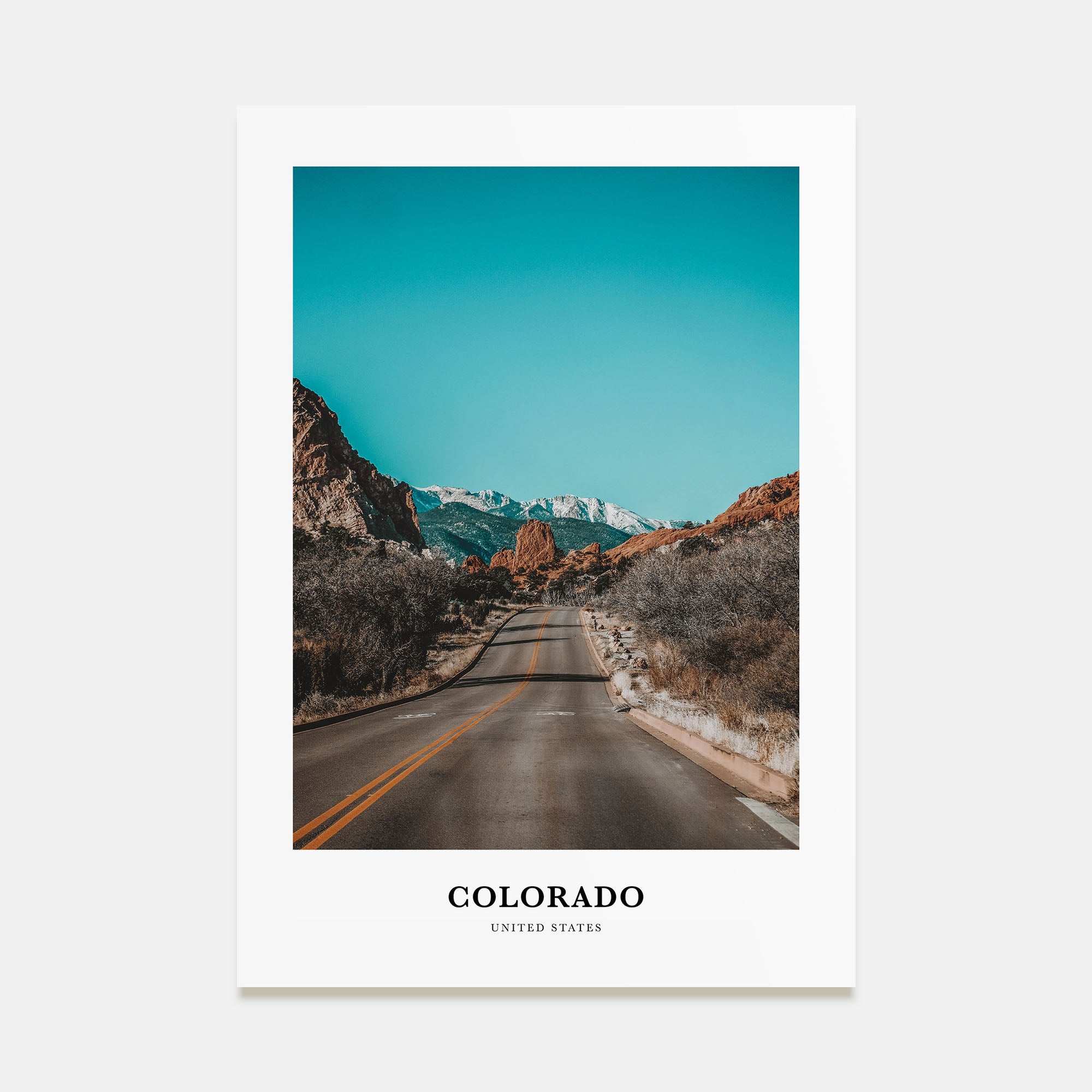 Colorado Portrait Color Poster