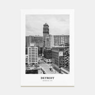 Detroit Portrait B&W No 1 Poster