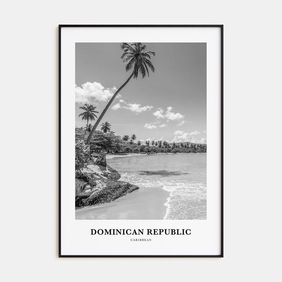 Dominican Republic Portrait B&W No 1 Poster