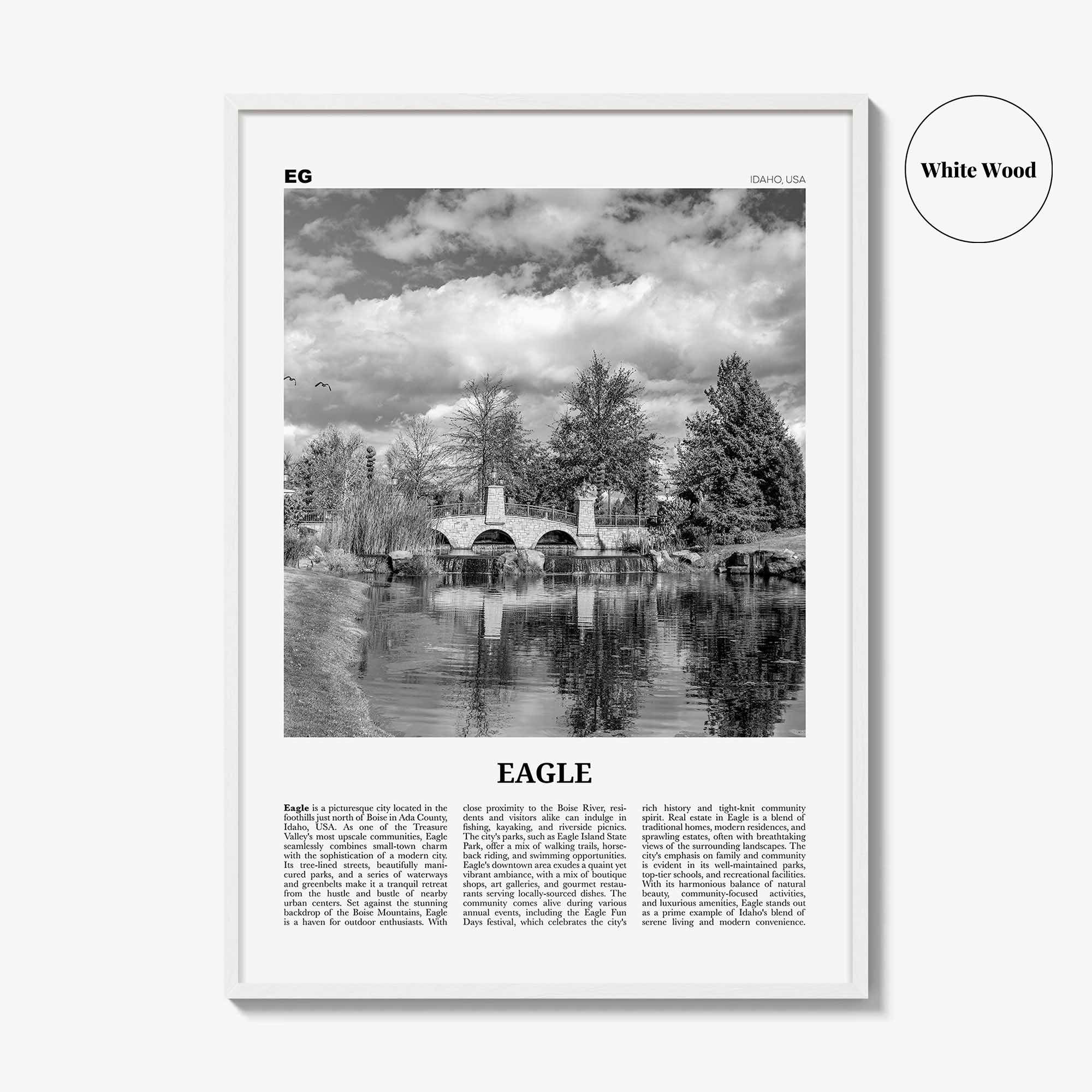 Eagle Print Black and White, Eagle Wall Art, Eagle Poster, Eagle Photo, Eagle Wall Décor, Eagle Map Poster