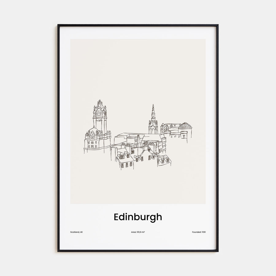 Edinburgh Drawn Poster