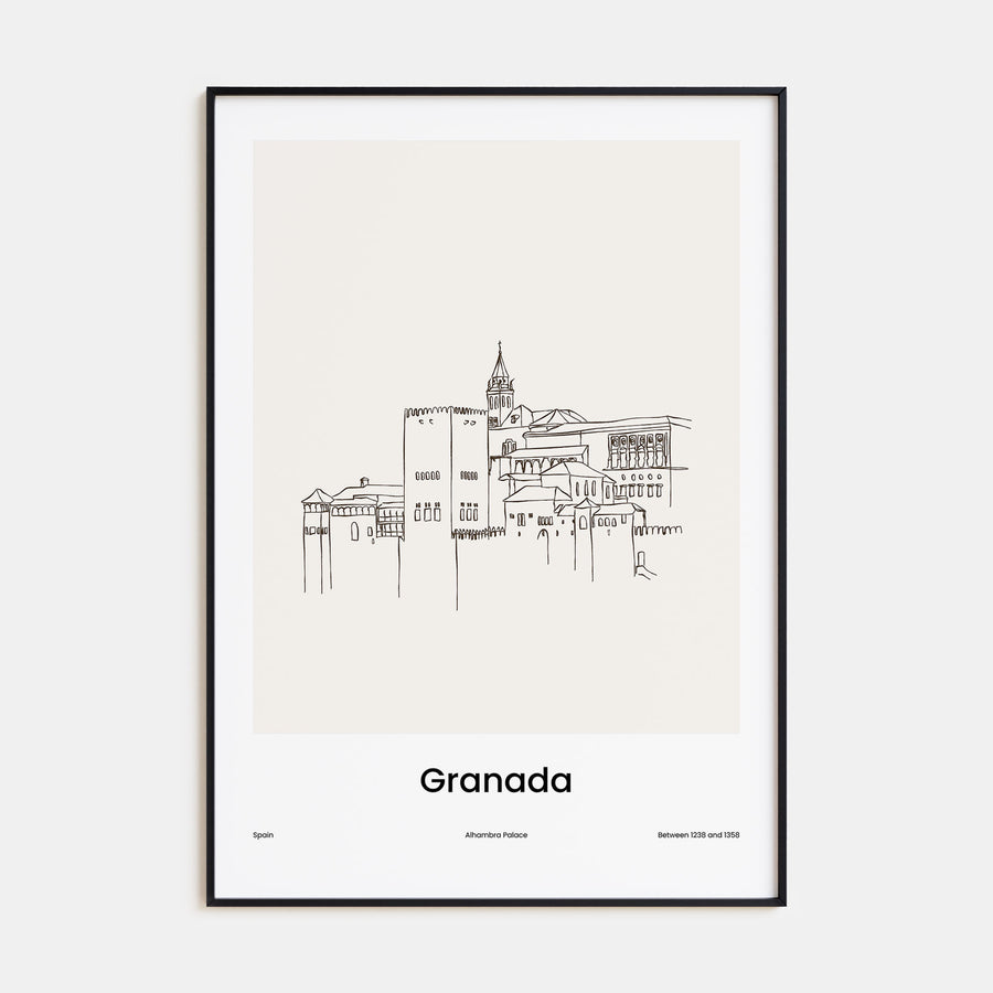 Granada Drawn Poster