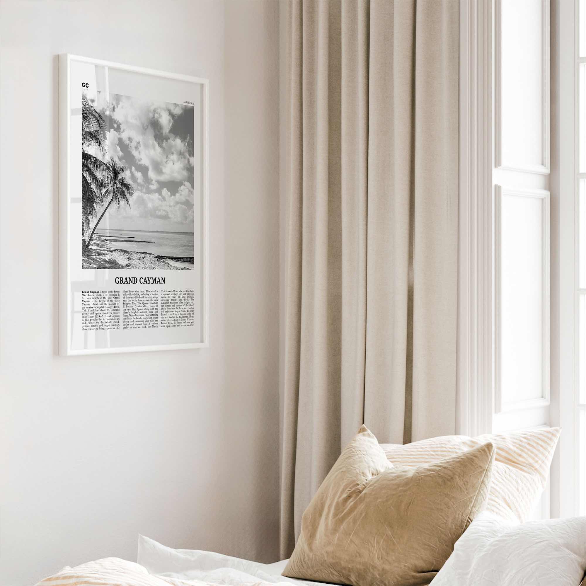 Grand Cayman Print Black and White, Grand Cayman Wall Art, Grand Cayman Poster, Grand Cayman Photo, Grand Cayman Wall Décor, Caribbean