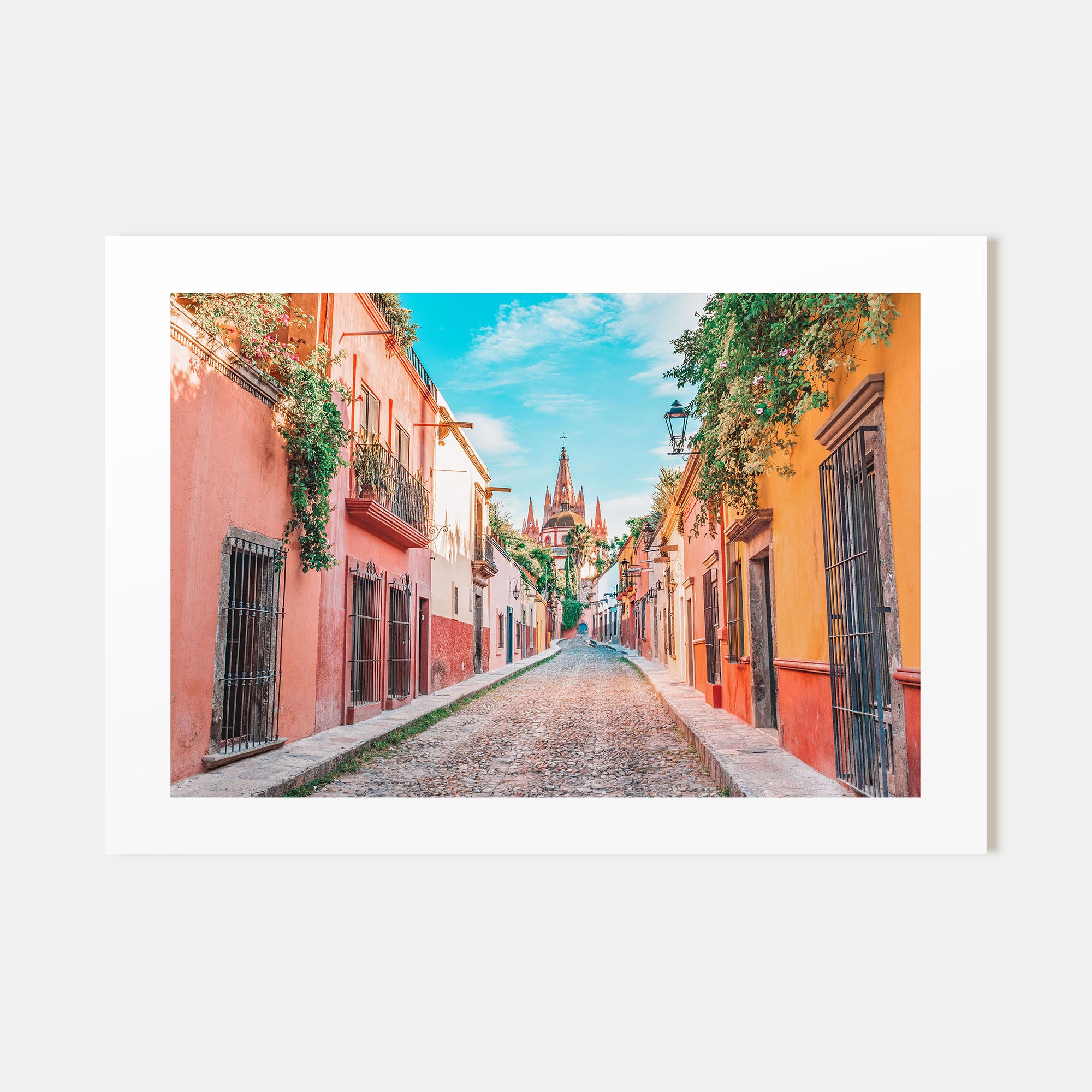 Guanajuato City Landscape Color Poster