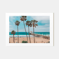 Huntington Beach Landscape Color Poster
