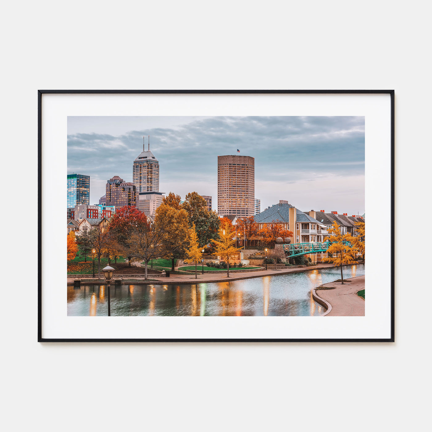 Indianapolis Landscape Color Poster