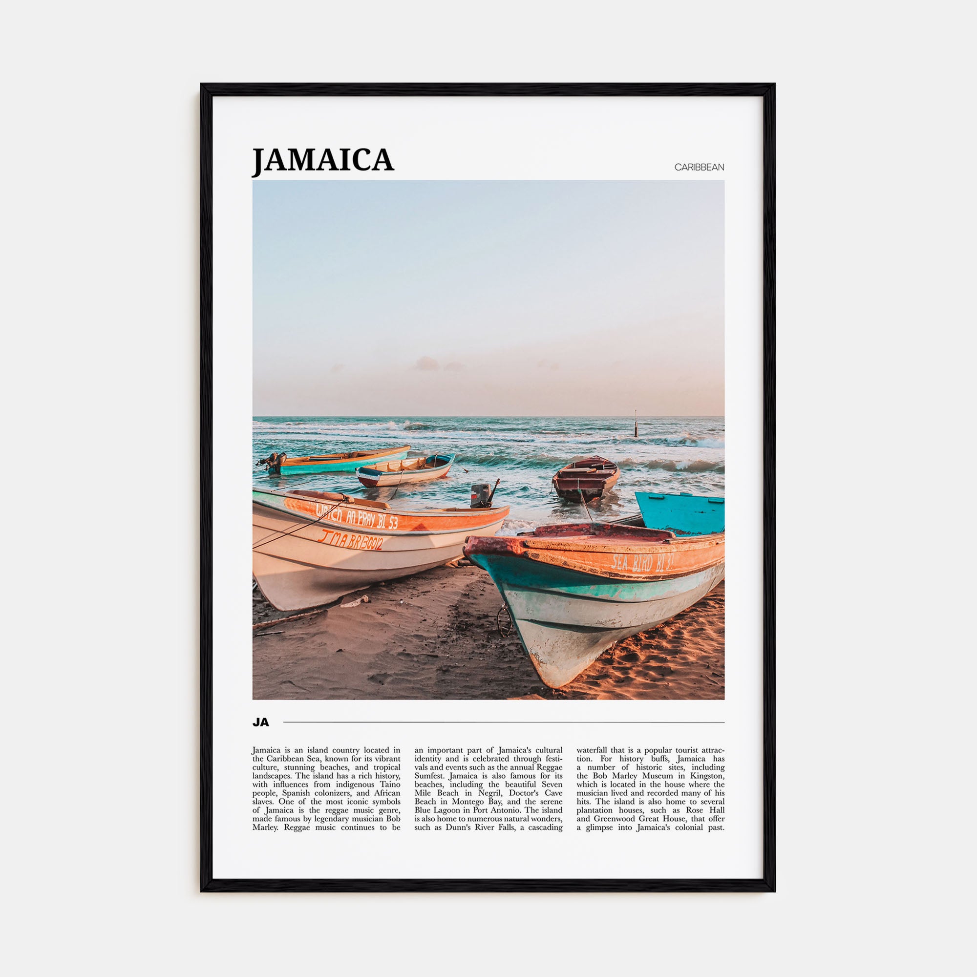 Jamaica Travel Color No 1 Poster