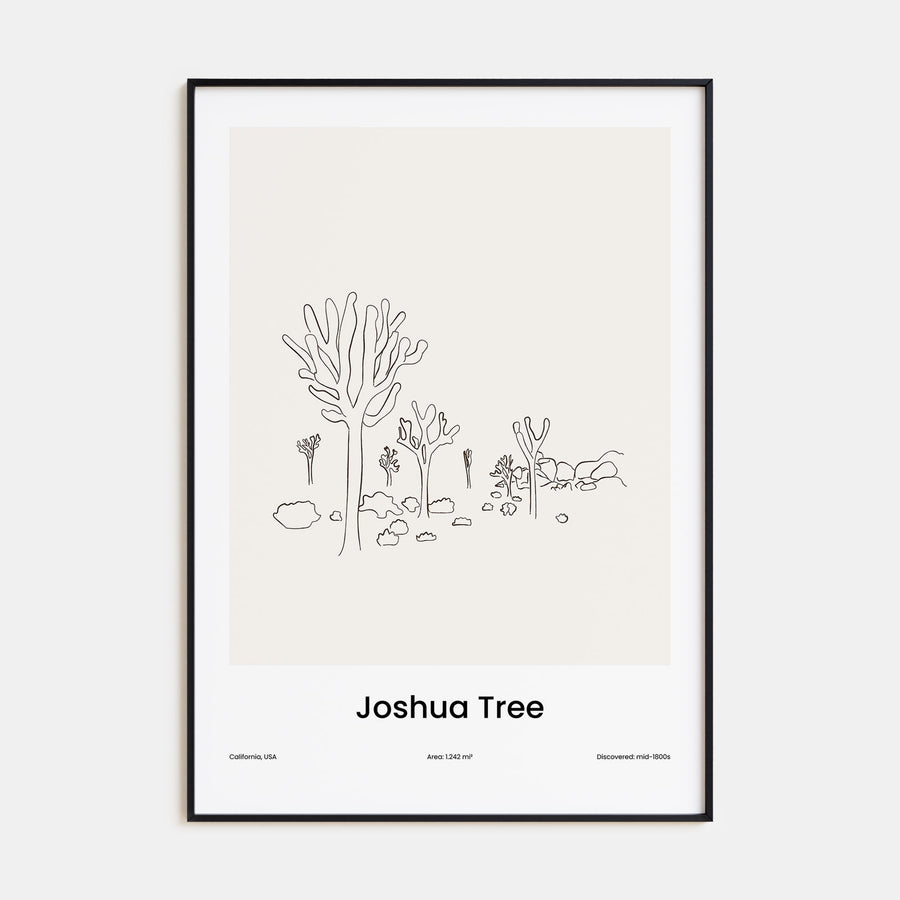 Joshua Tree National Park Drawn Poster