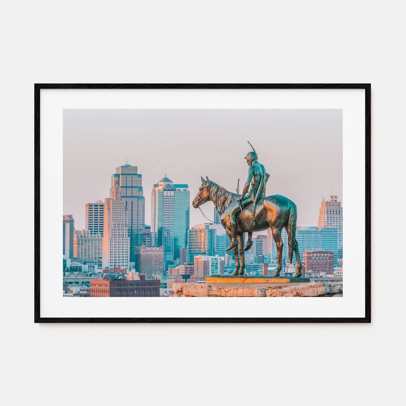Kansas City Landscape Color Poster