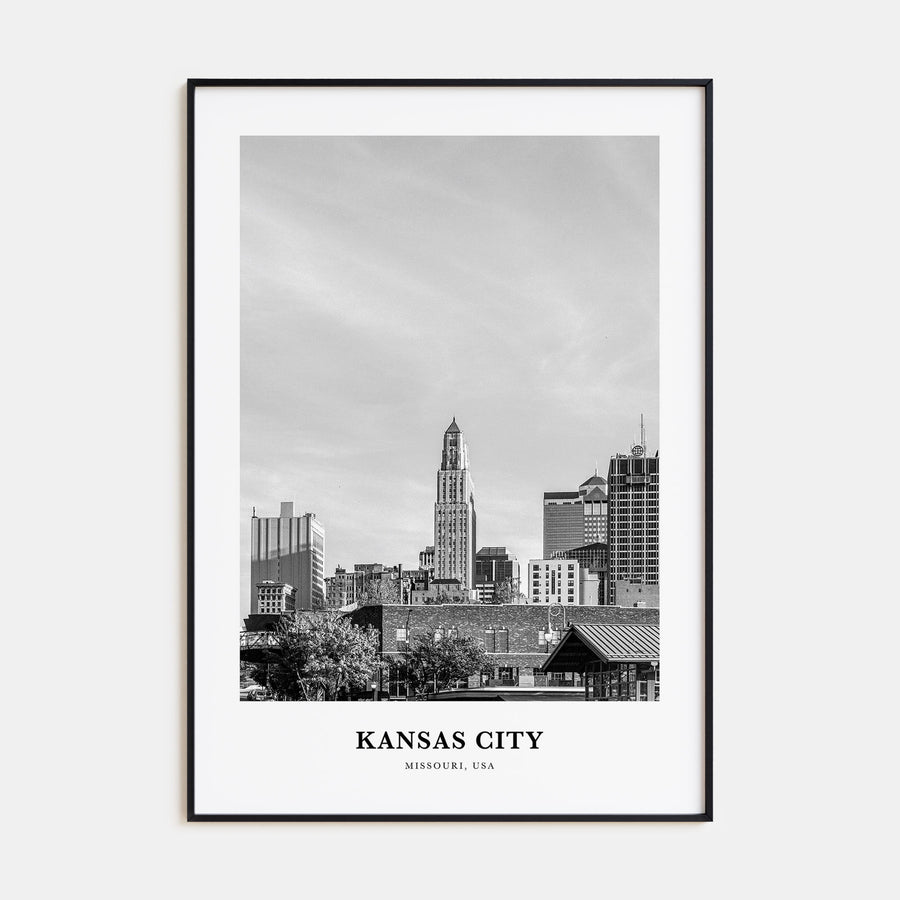 Kansas City Portrait B&W No 1 Poster