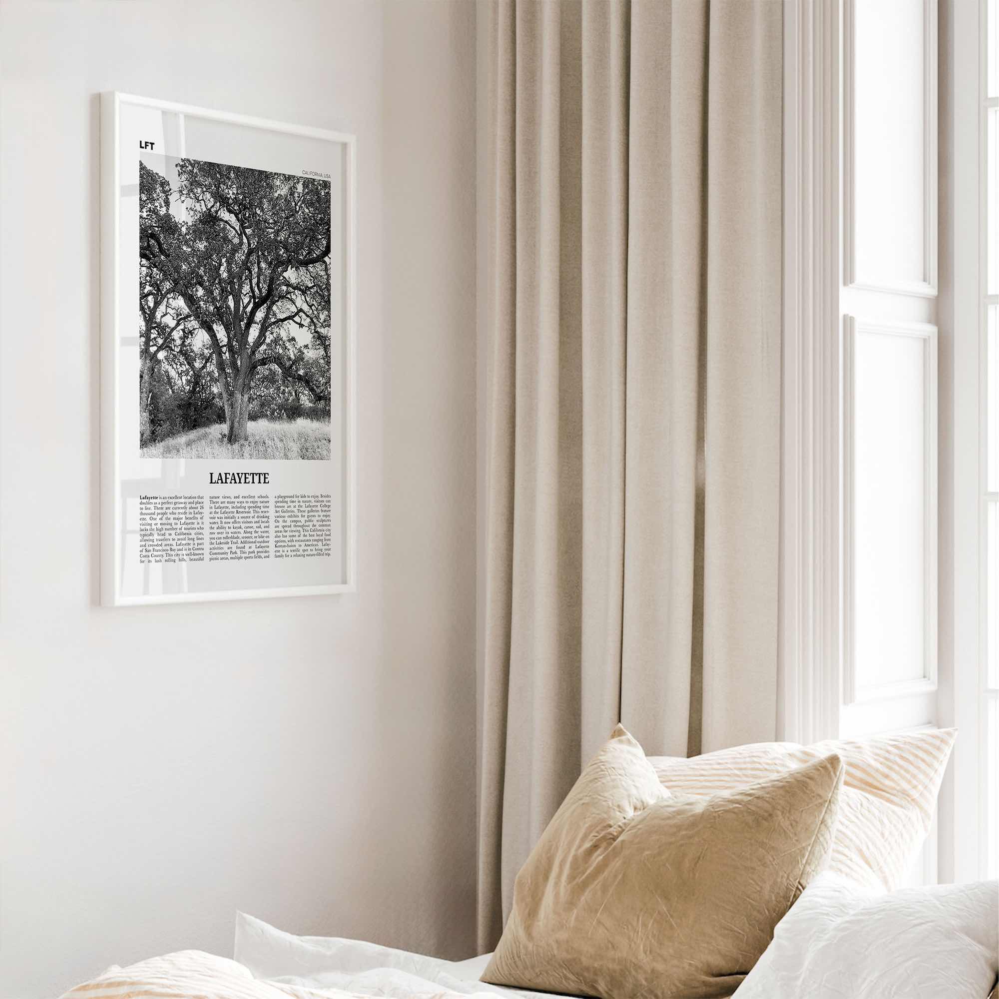 Lafayette Print Black and White California, Lafayette Wall Art, Lafayette Poster, Lafayette Photo, Lafayette Wall Décor, Lafayette Map, USA