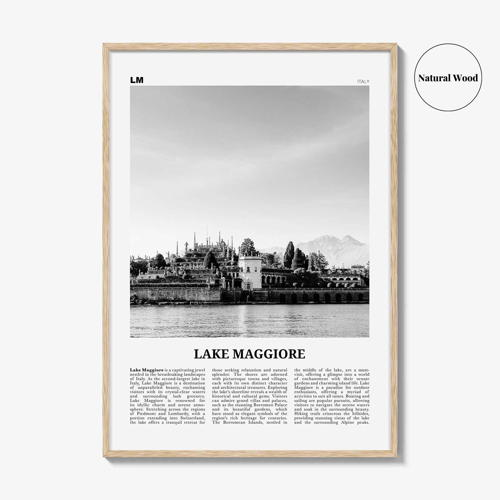Lake Maggiore Print Black and White, Lake Maggiore Wall Art, Lake Maggiore Poster, Lake Maggiore Photo, Wall Décor, Italy, Switzerland