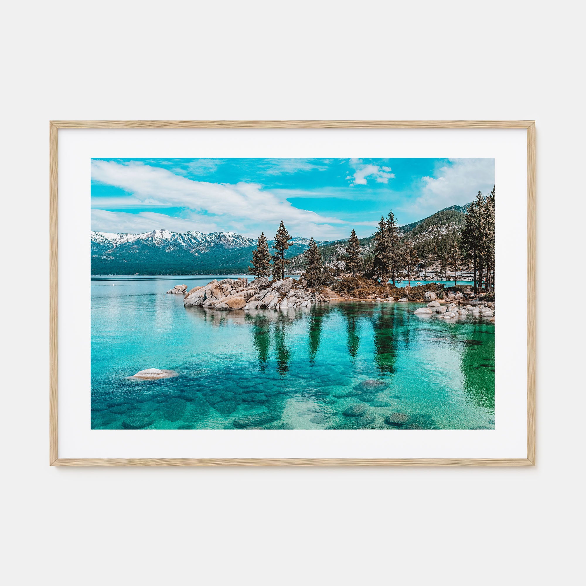 Lake Tahoe Landscape Color Poster
