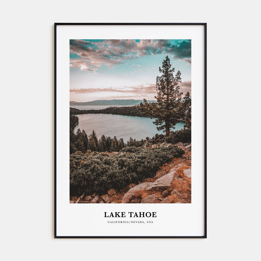 Lake Tahoe Portrait Color No 1 Poster