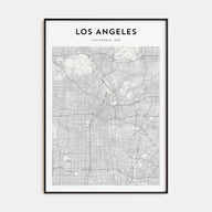 Los Angeles Map Portrait Poster