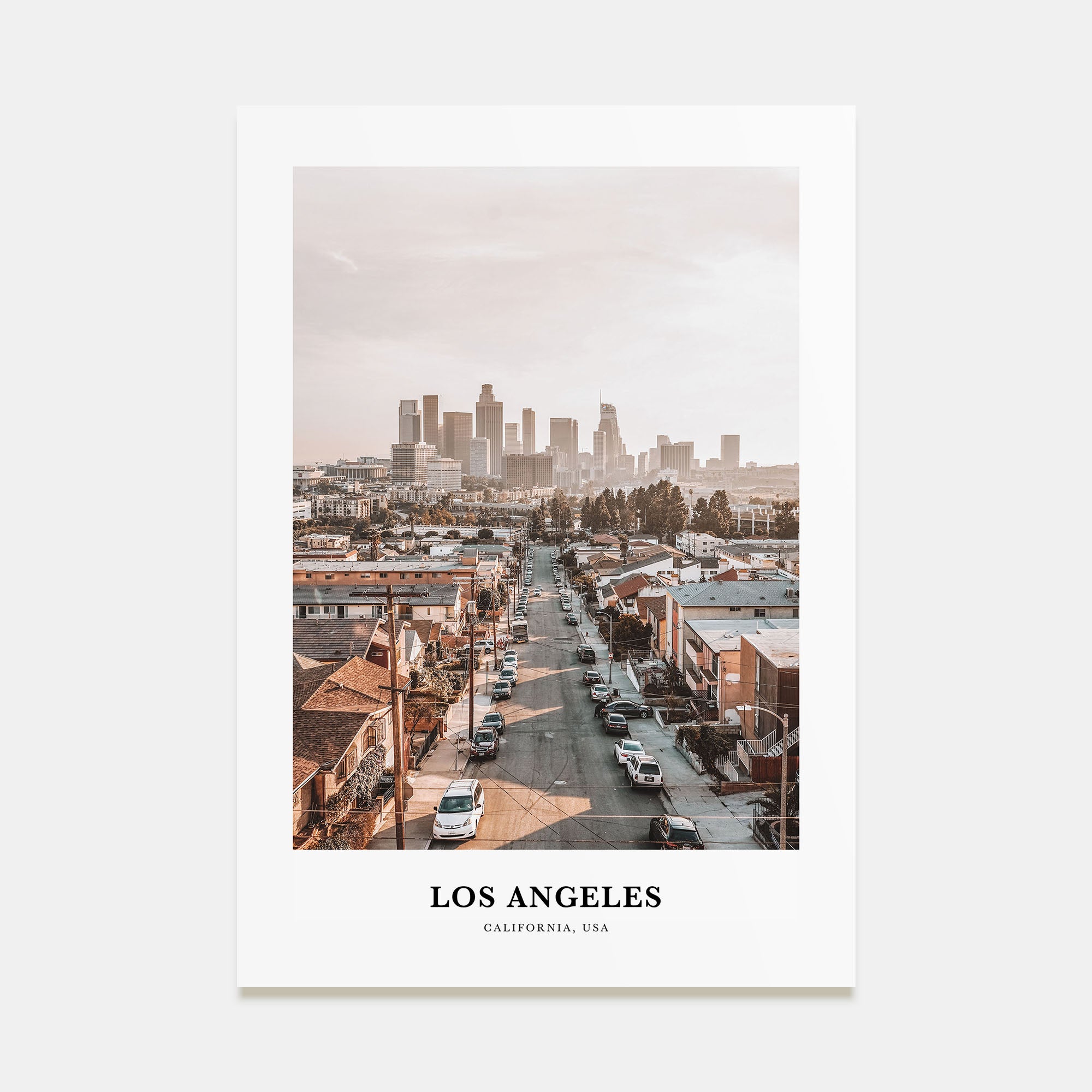 Los Angeles Portrait Color No 2 Poster