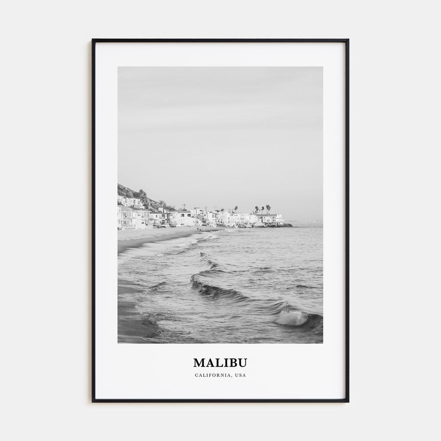 Malibu Portrait B&W No 1 Poster