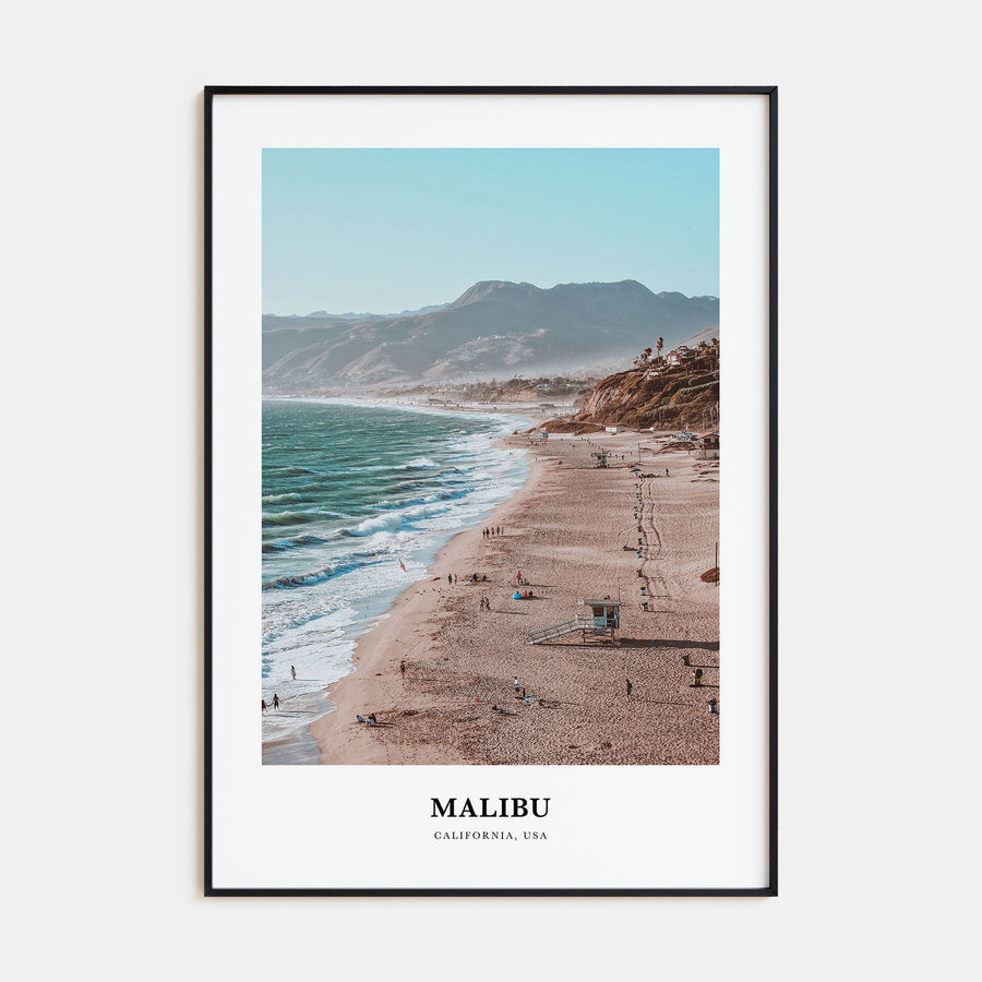Malibu Portrait Color Poster