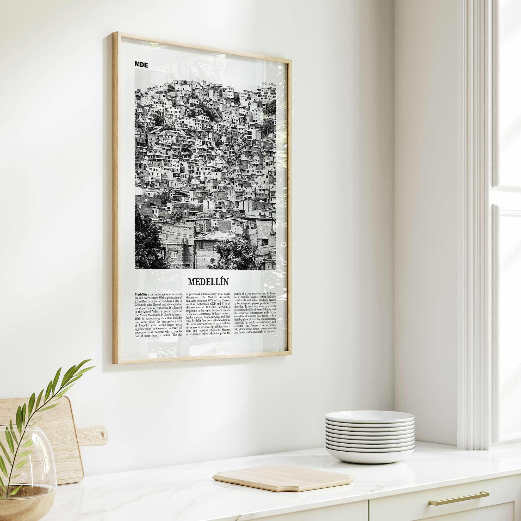 Medellin Print Black and White No 2, Medellín Wall Art, Medellín Poster, Medellín Photo, Medellín Wall Decor, Medellin, Colombia, America
