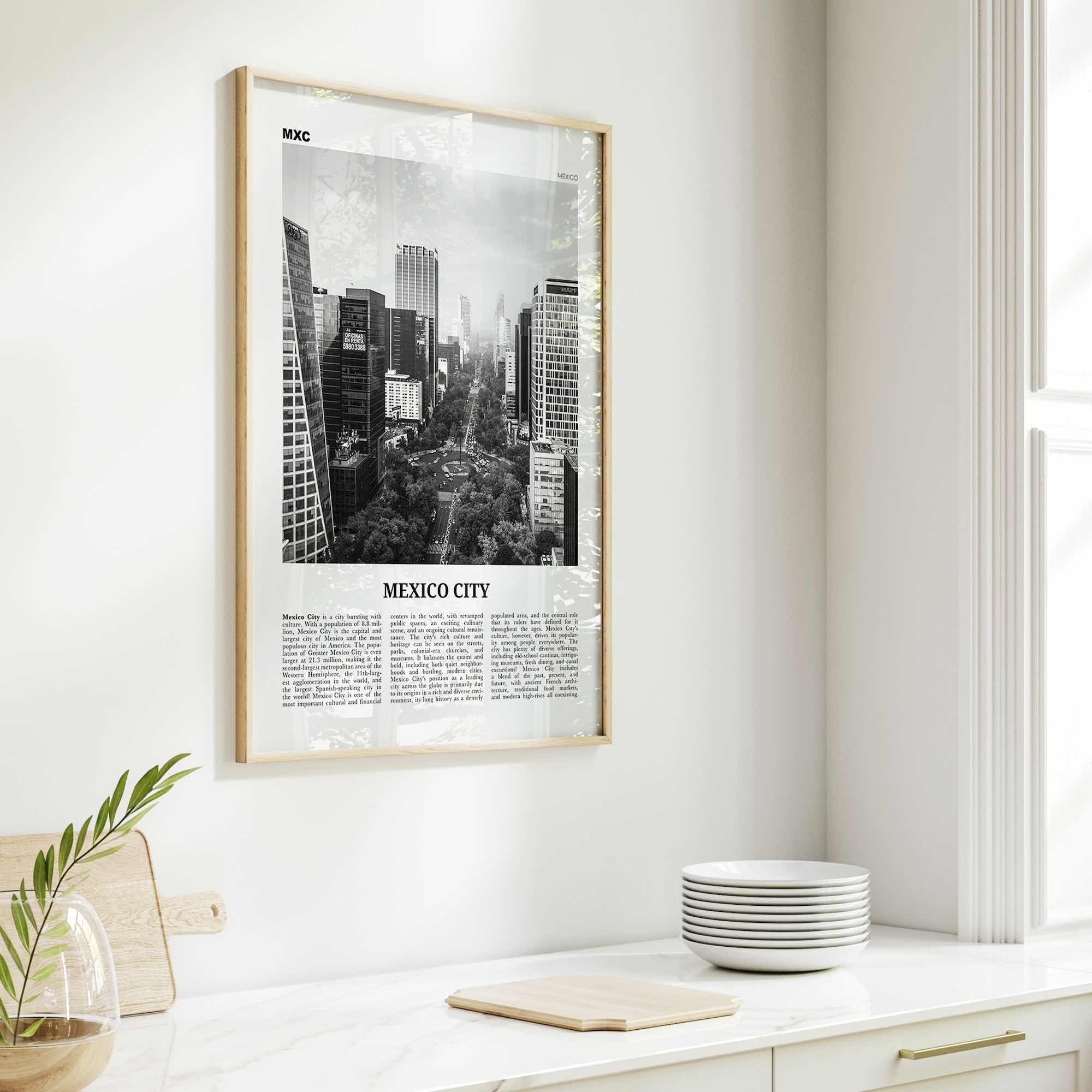 Mexico City Print Black and White No 1, Mexico City Wall Art, Mexico City Poster, Mexico City Photo, Mexico, Ciudad de México