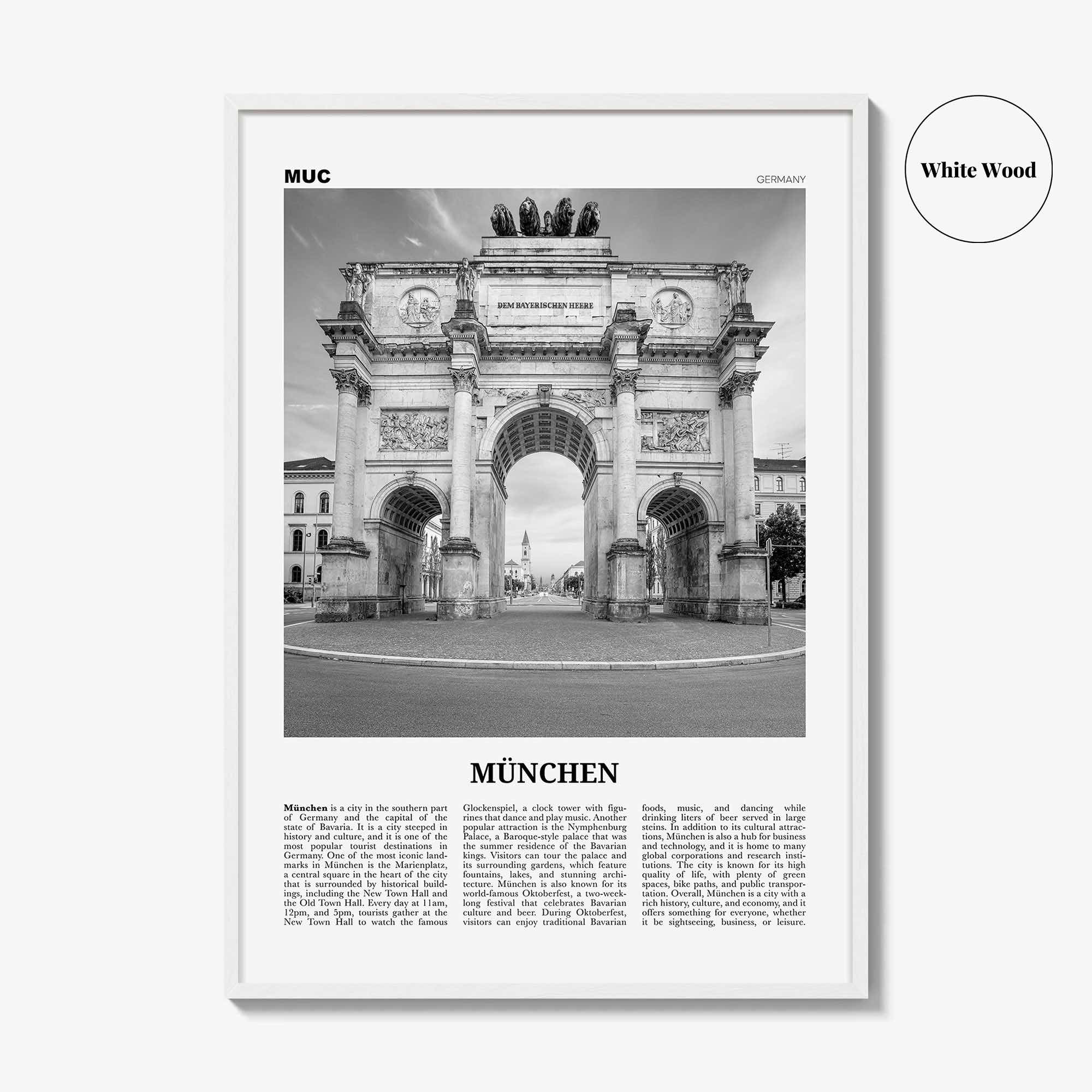 Munchen Print Black and White, München Wall Art, München Poster, München Photo, München Wall Décor, München Map, Germany
