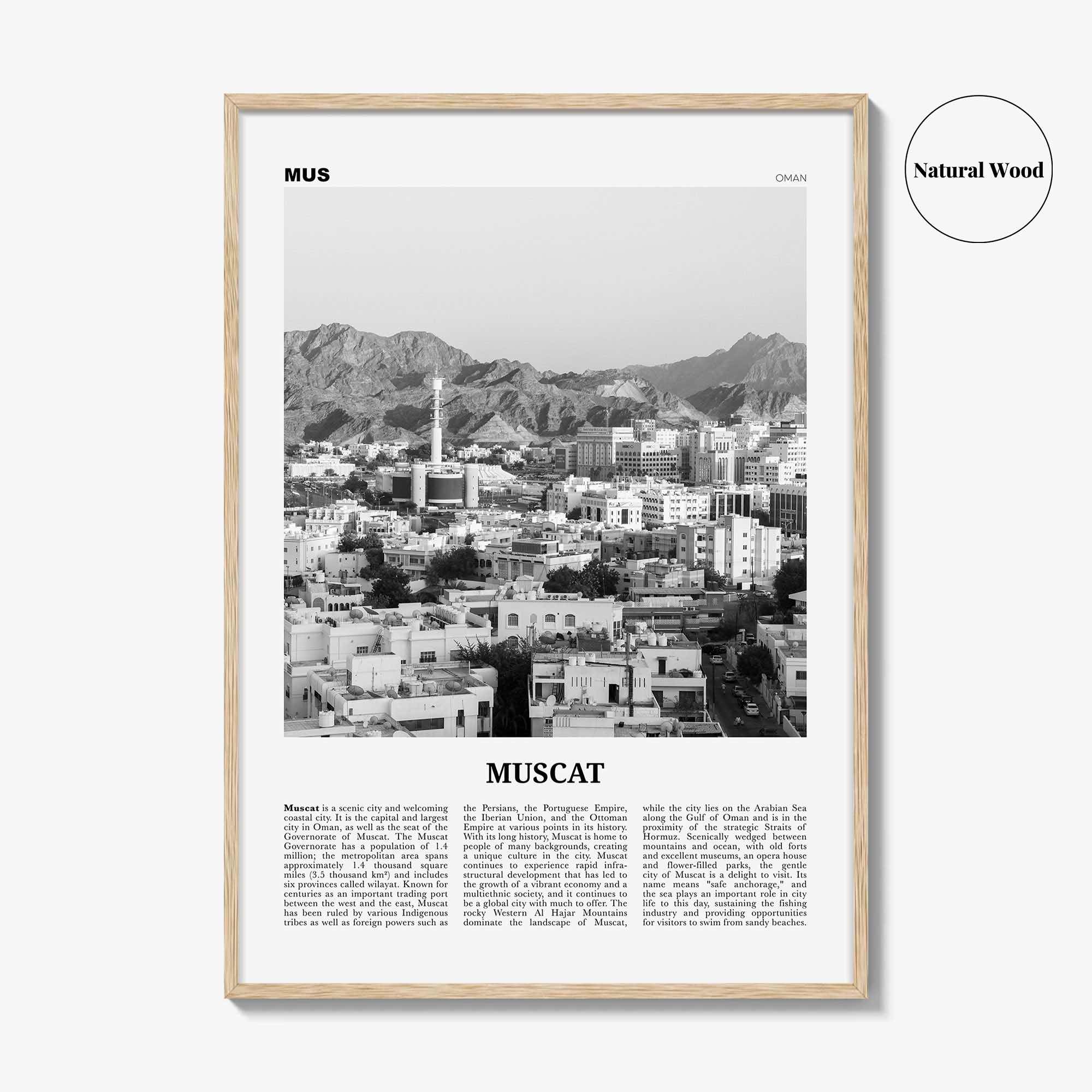 Muscat Print Black and White, Muscat Wall Art, Muscat Poster, Muscat Photo, Muscat Decor, Oman, Salṭanat ʻUmān, Arab, Persian, Middle East