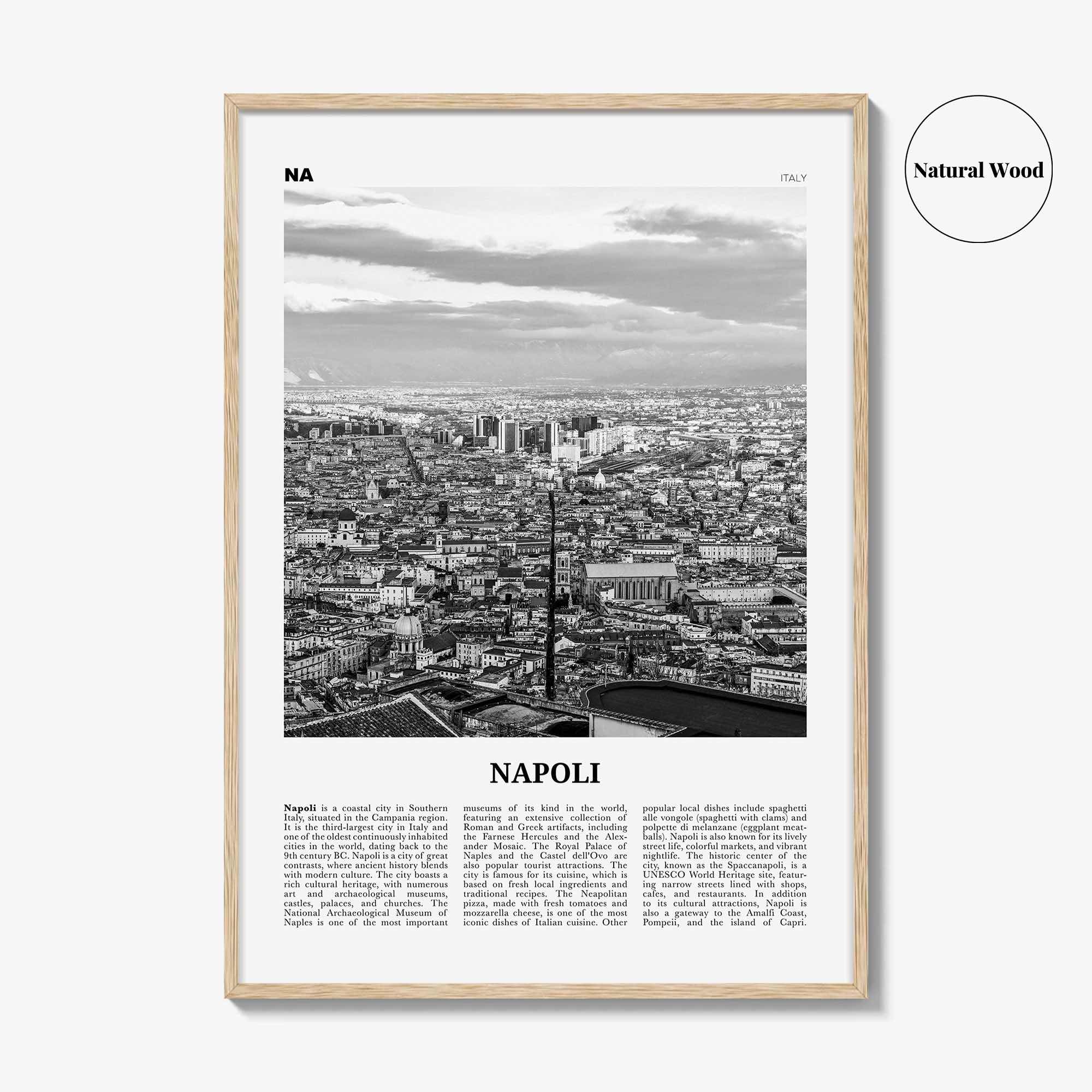 Napoli Print Black and White, Napoli Wall Art, Napoli Poster, Napoli Photo, Napoli Wall Décor, Napoli Map, Italia