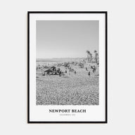 Newport Beach Portrait B&W No 1 Poster