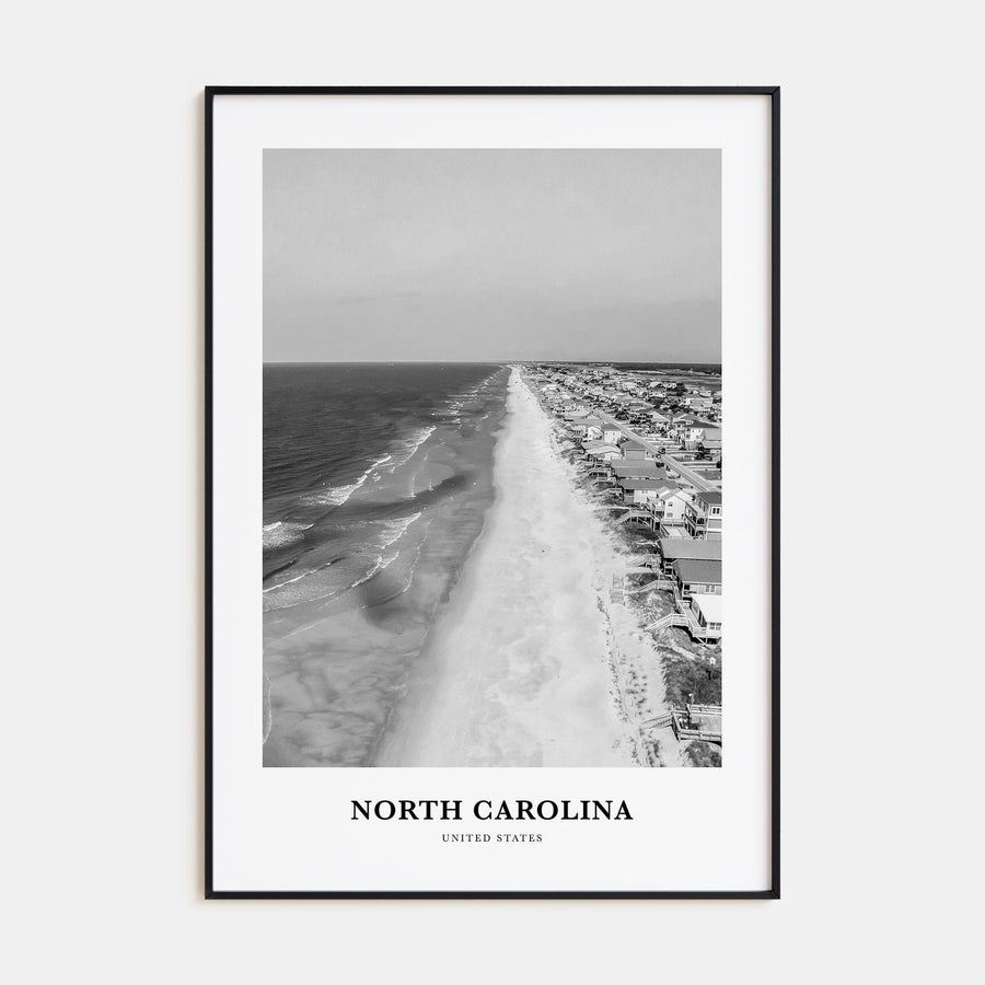 North Carolina Portrait B&W No 1 Poster