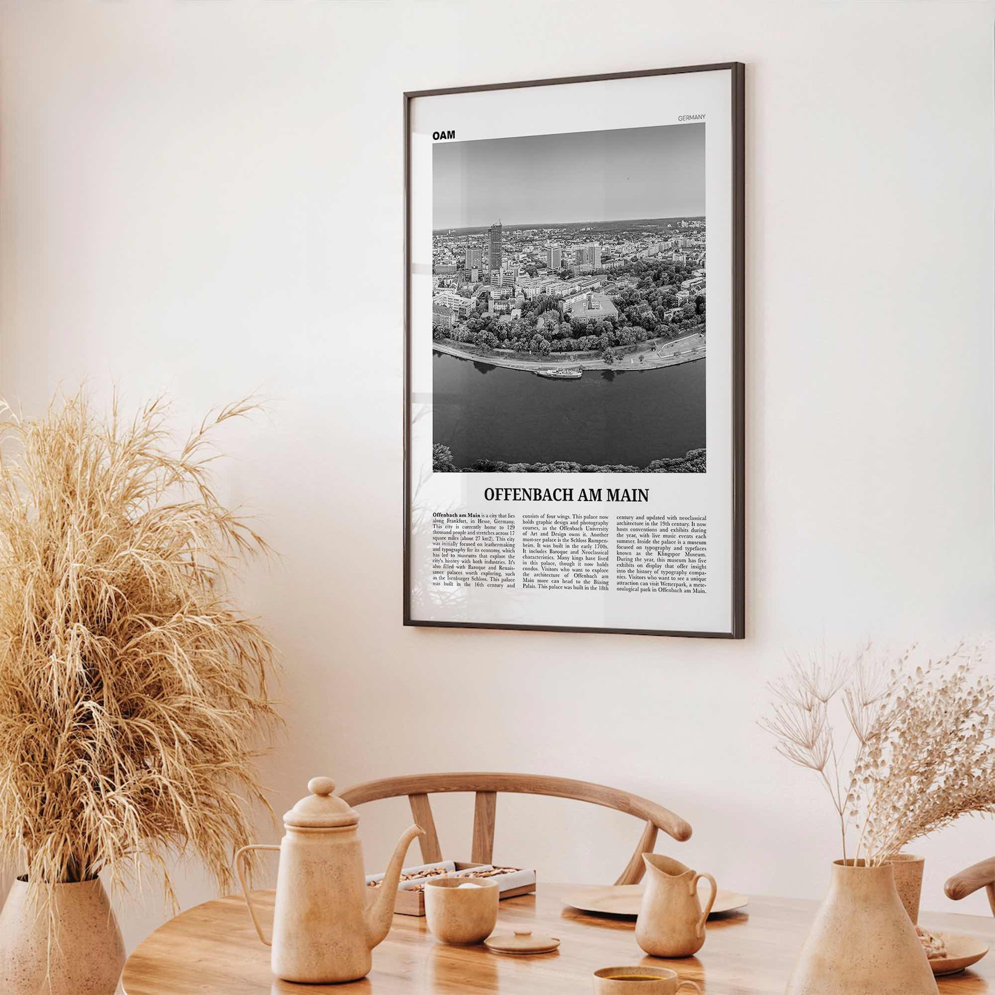 Offenbach am Main Print Black and White, Offenbach am Main Wall Art, Offenbach am Main Poster, Offenbach am Main Photo, Wall Décor, Map