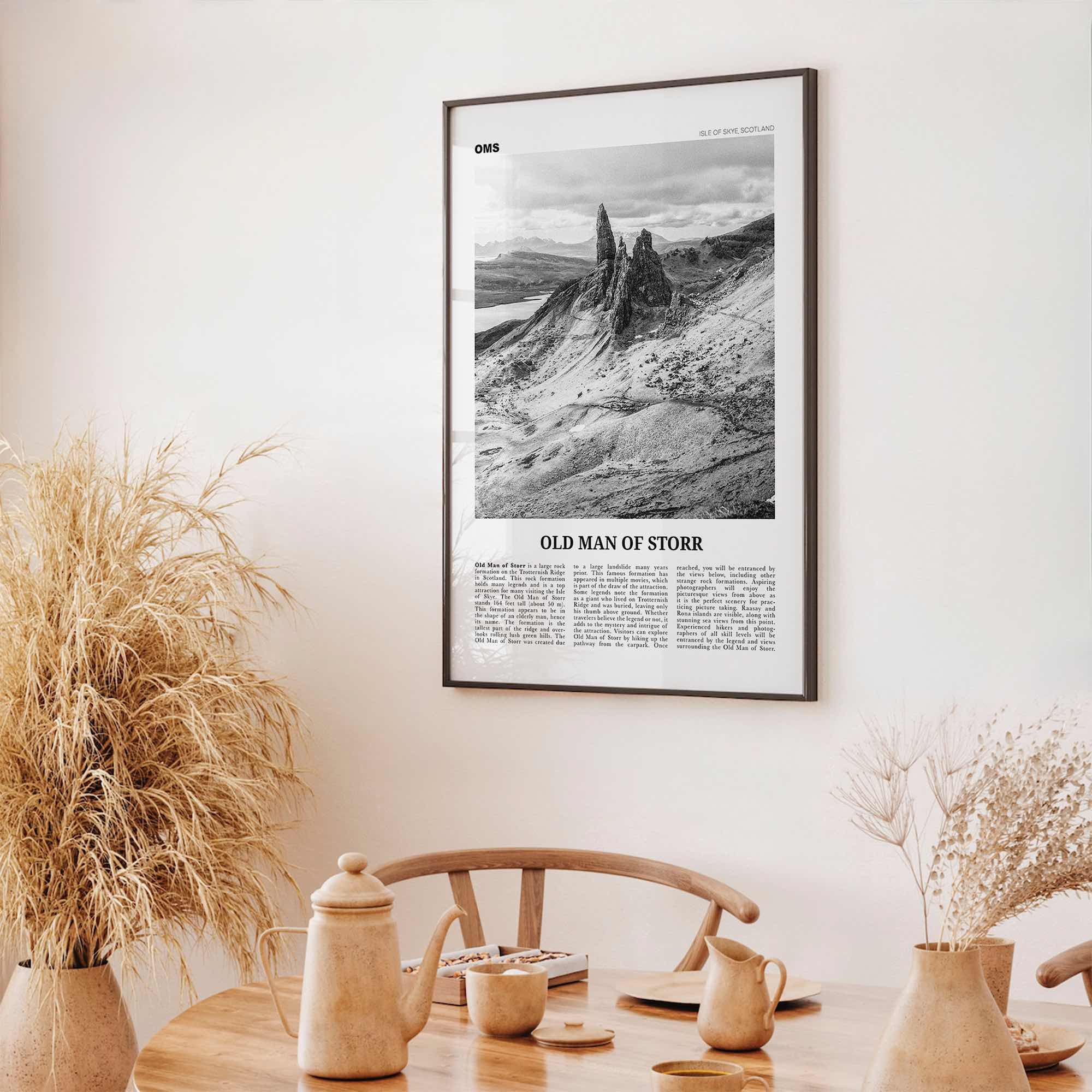 Old Man of Storr Print Black and White, Old Man of Storr Wall Art, Old Man of Storr Poster, Old Man of Storr Photo, Old Man of Storr Décor