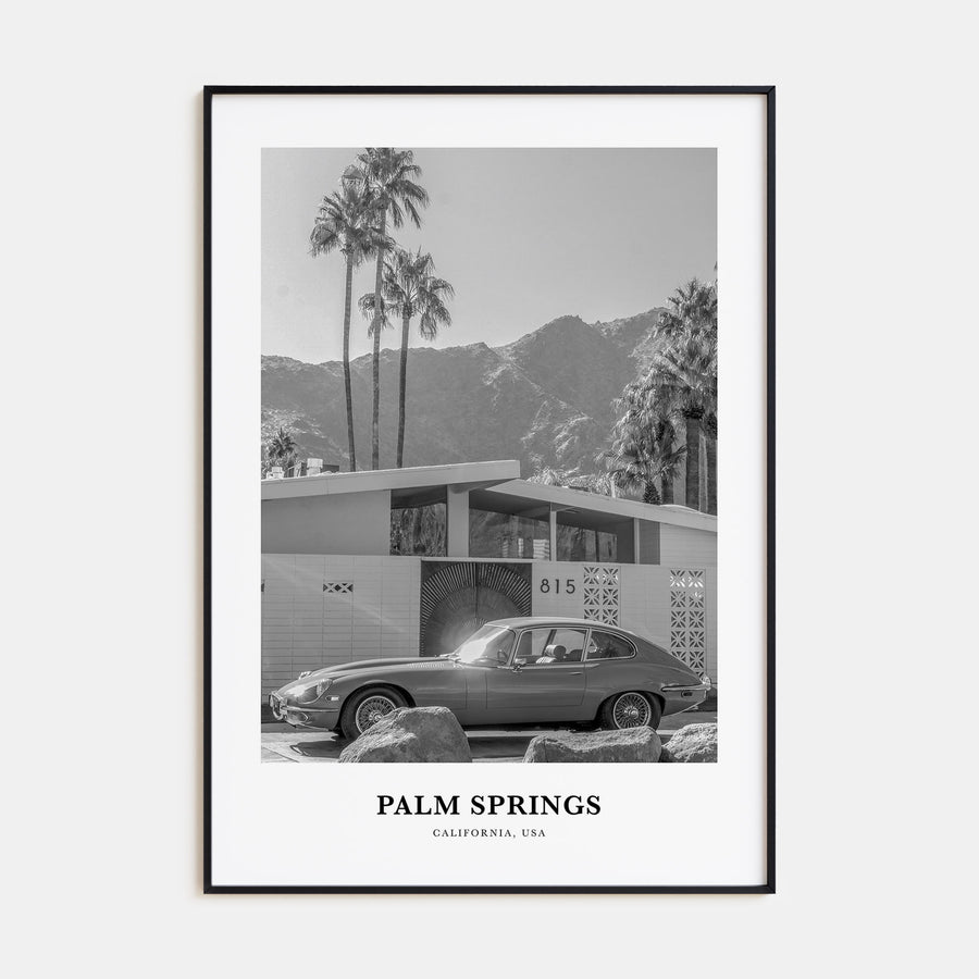 Palm Springs Portrait B&W No 1 Poster