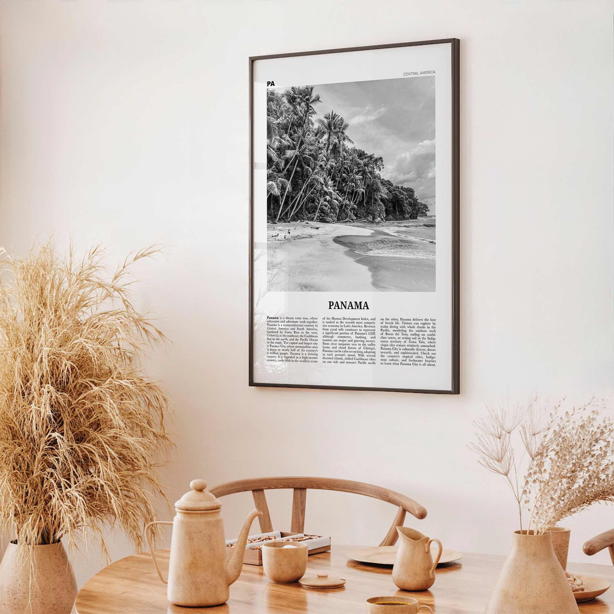Panama Print Black and White No 1, Panama Wall Art, Panama Poster, Panama Photo, Panama Wall Decor, Country Art Print, Central America