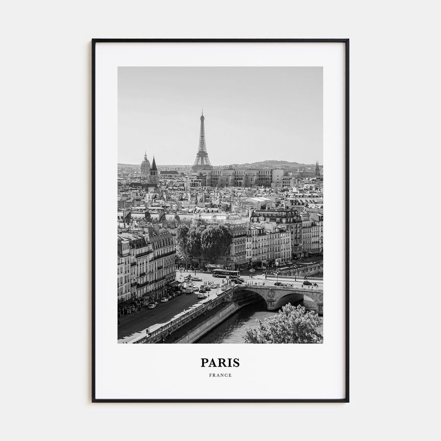 Paris Portrait B&W No 1 Poster