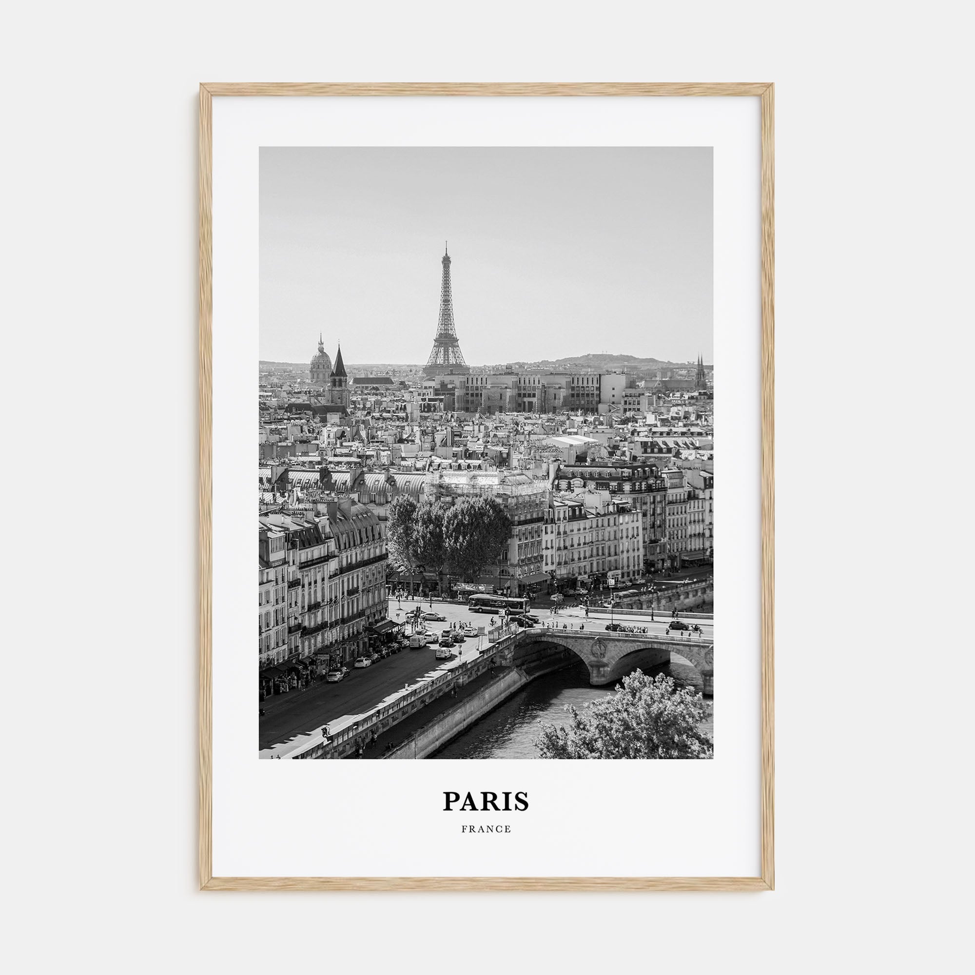 Paris Portrait B&W No 1 Poster