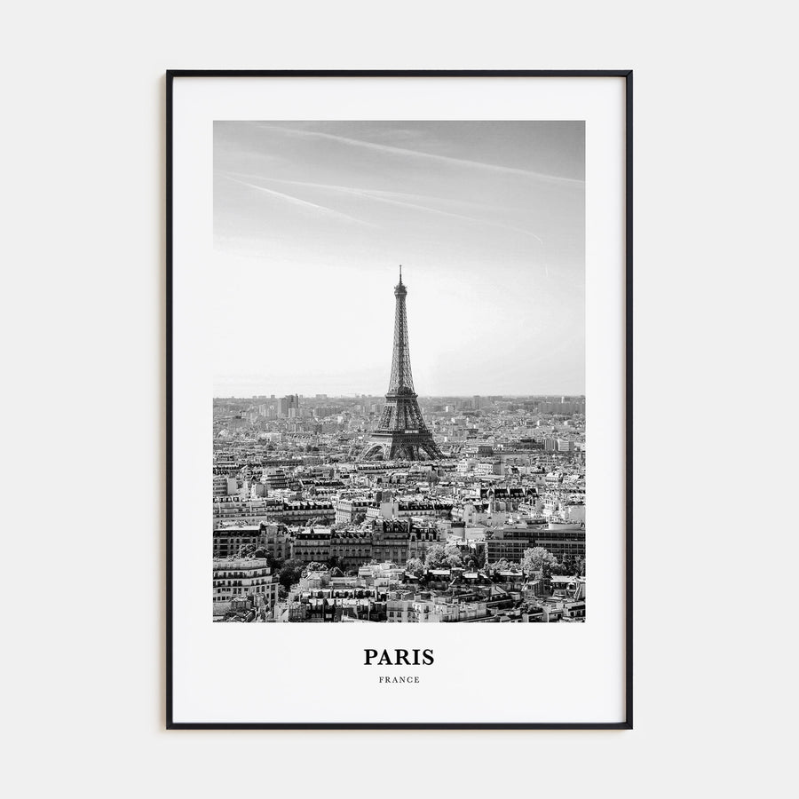 Paris Portrait B&W No 2 Poster